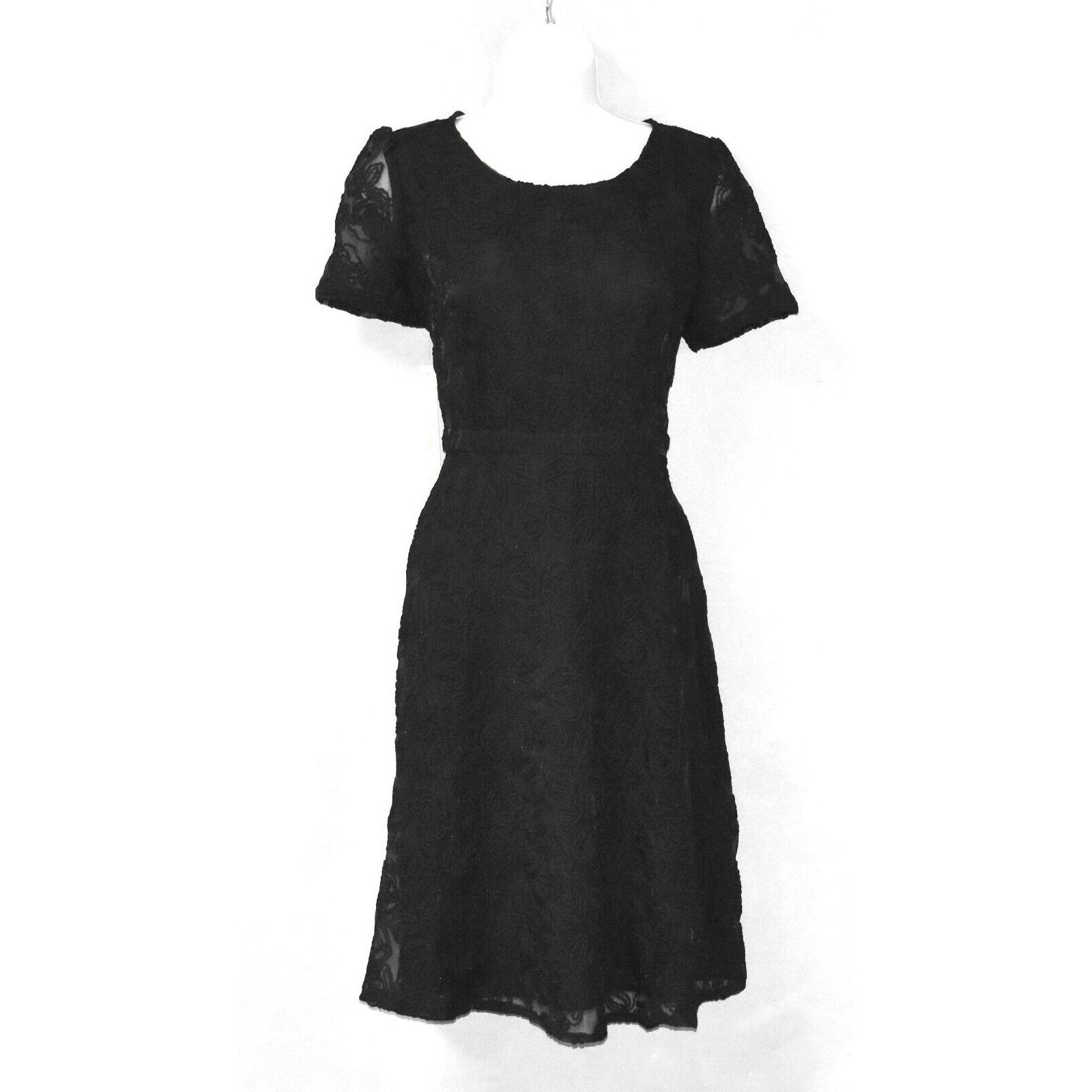 Anthropologie New ANTHROPOLOGIE SANDAY IN BROOKLYN Black Floral Dress Sz S Size S / US 4 / IT 40 - 1 Thumbnail