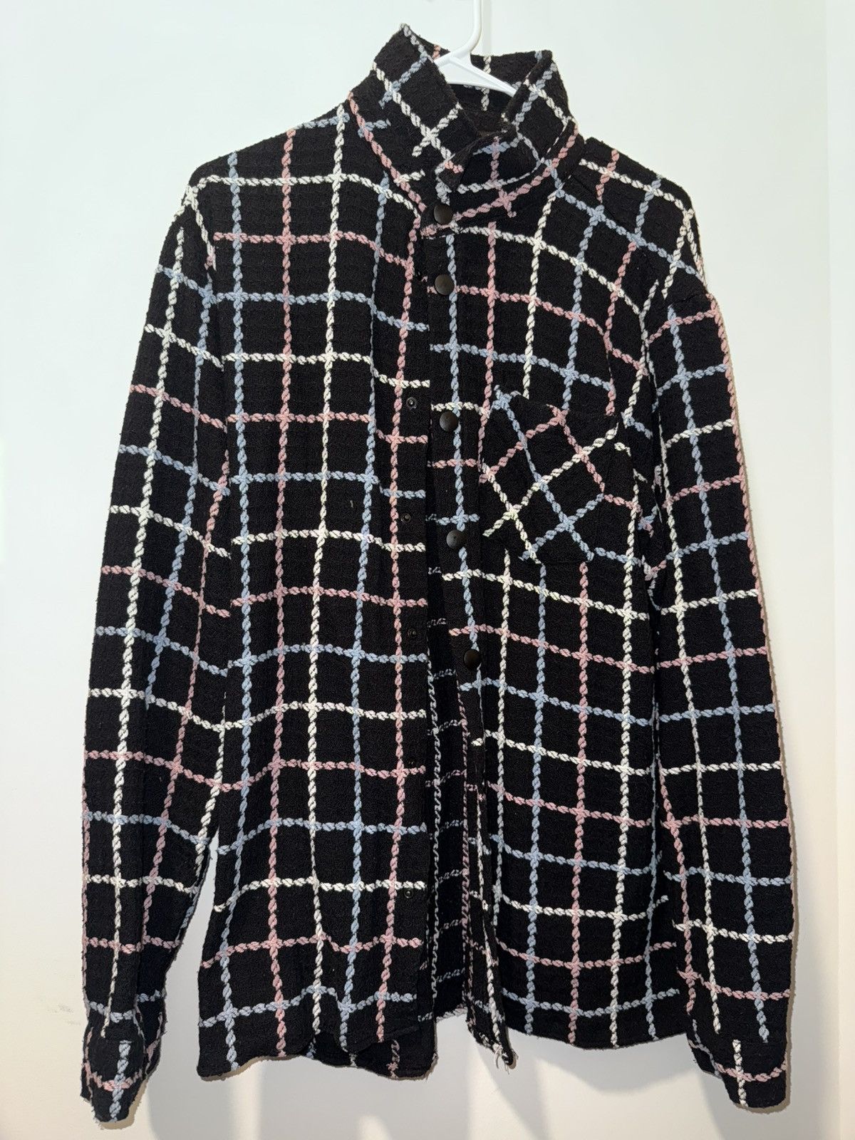 Boohoo Boohoo Man Knitted Button Up Size US XL / EU 56 / 4 - 1 Thumbnail