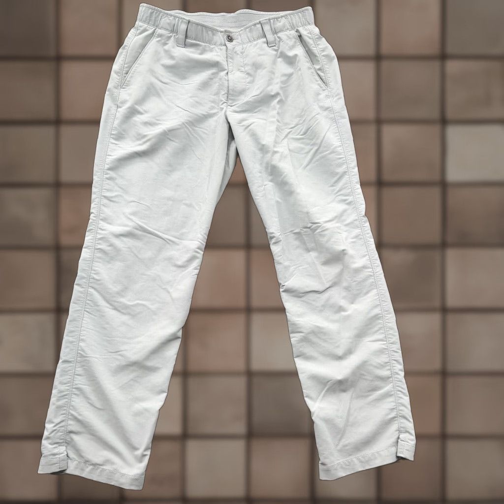 Under Armour Under Armour Chino Pants Men 34 Gray Polyester Performance Golf Golfing. Size US 34 / EU 50 - 1 Thumbnail