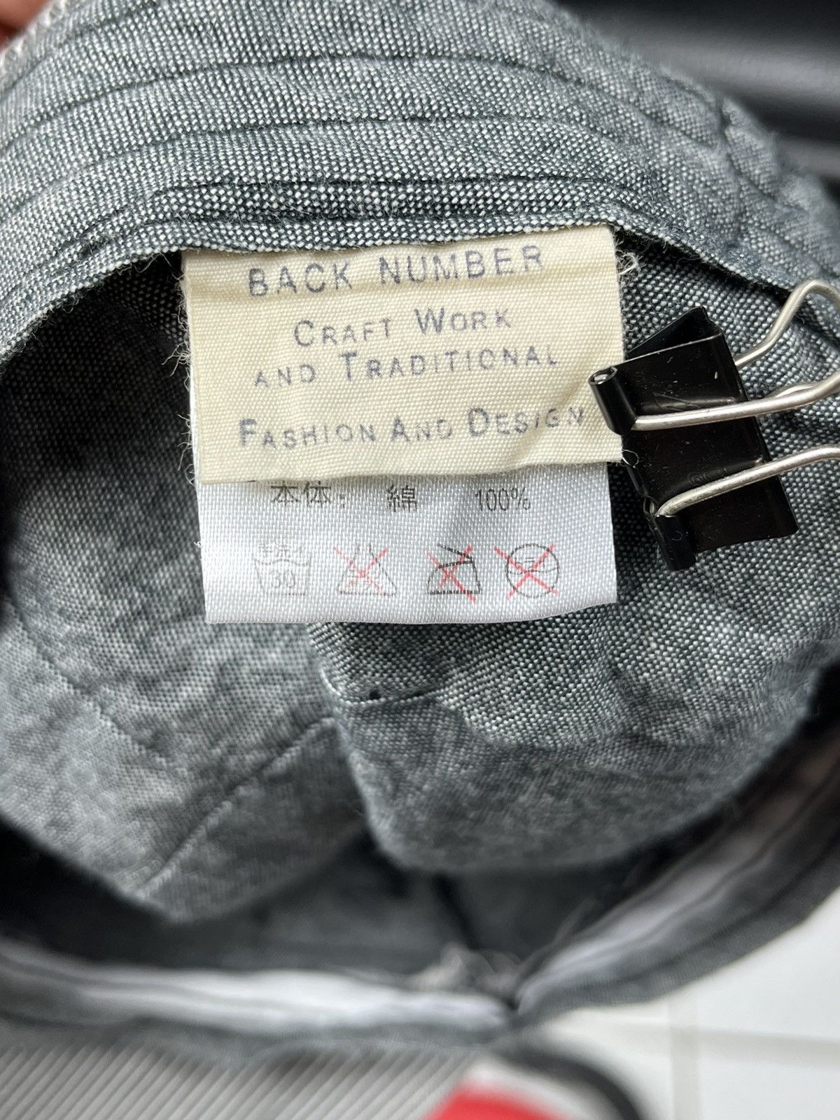 Garment Reproduction of Workers × Japanese Brand Back Number Hickory Stripes Japanese Workwear Streetwear Cap Size ONE SIZE - 7 Thumbnail