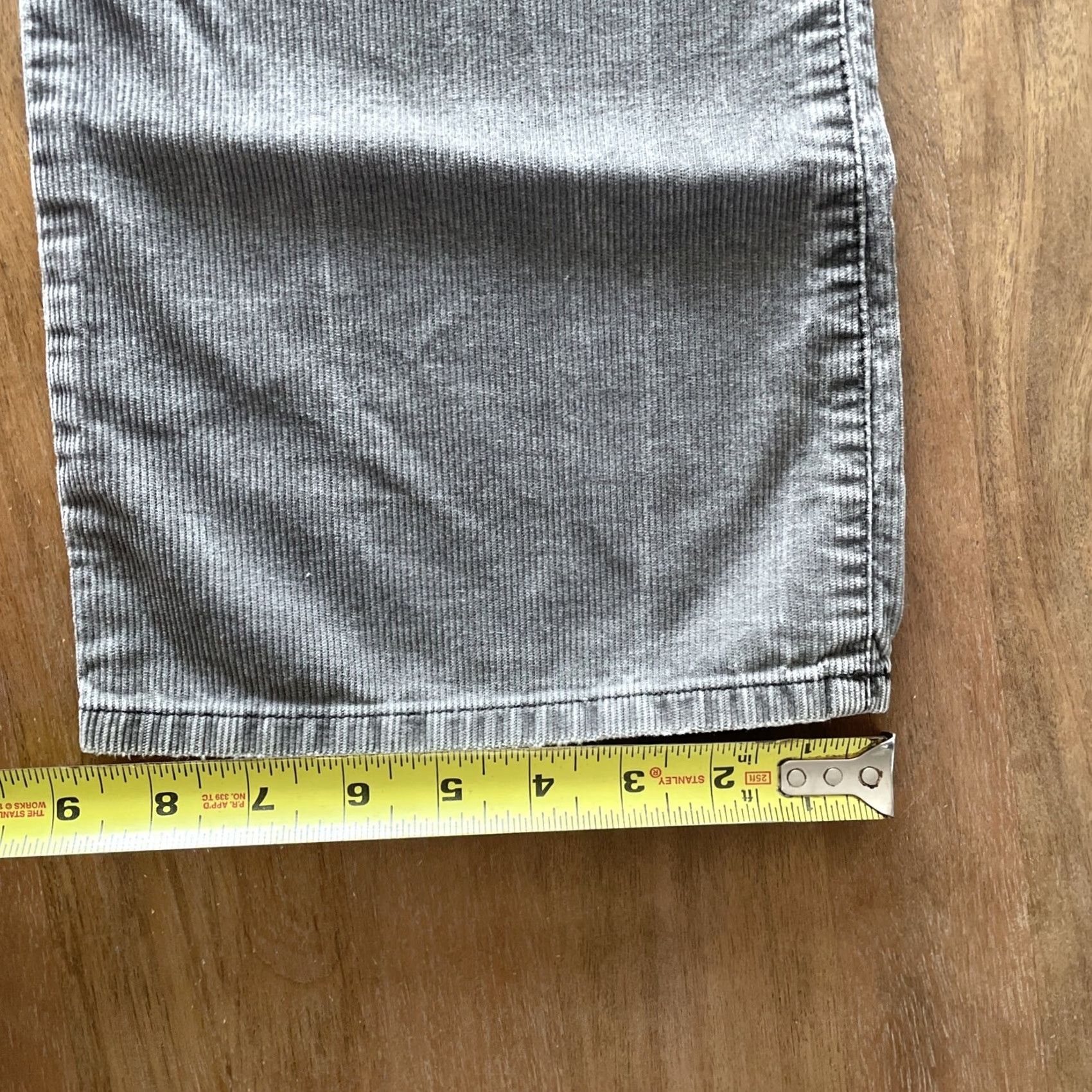 Ann Taylor Ann Taylor LOFT Slim Boot Corduroy Pants Womens Size 8 Gray 5-Pocket Design Jeans Moss? Size 30" / US 8 / IT 44 - 8 Thumbnail