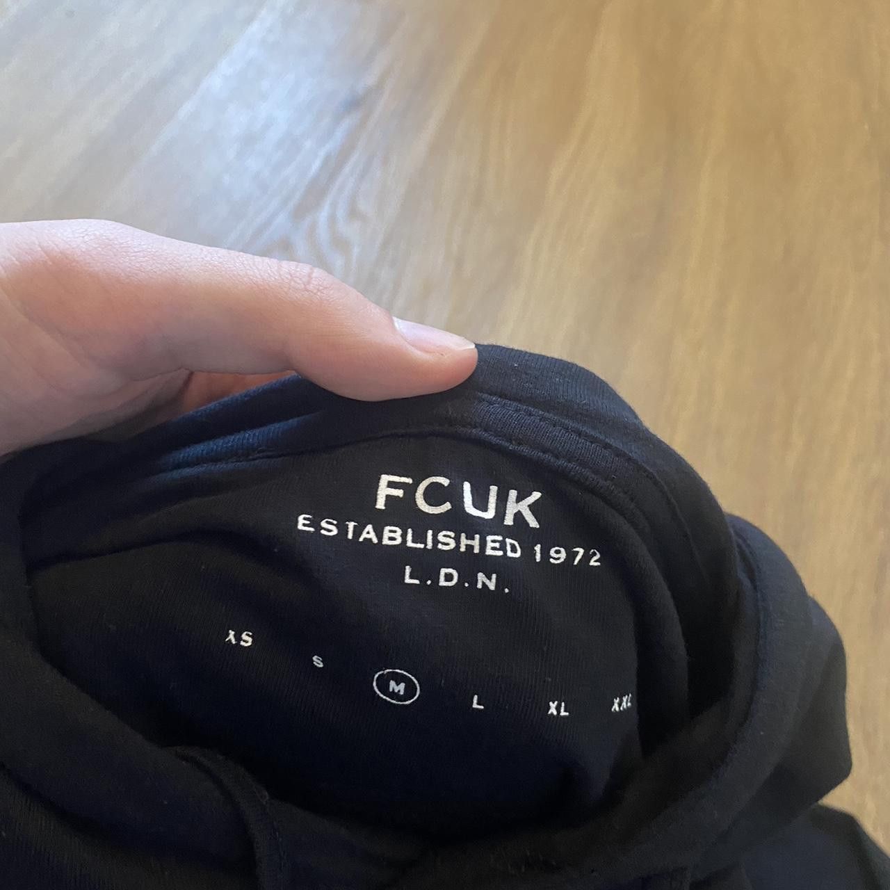 Other FCUK light black hoodie #streetwear Size US M / EU 48-50 / 2 - 4 Thumbnail