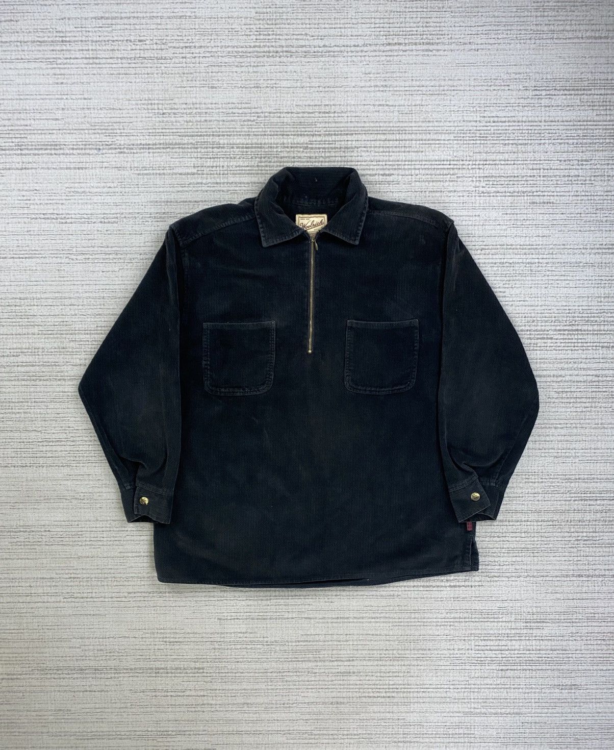 Vintage × Woolrich Woolen Mills Vintage 90s Woolrich Halfzipper Double Pocket Sweater Size M / US 6-8 / IT 42-44 - 1 Thumbnail