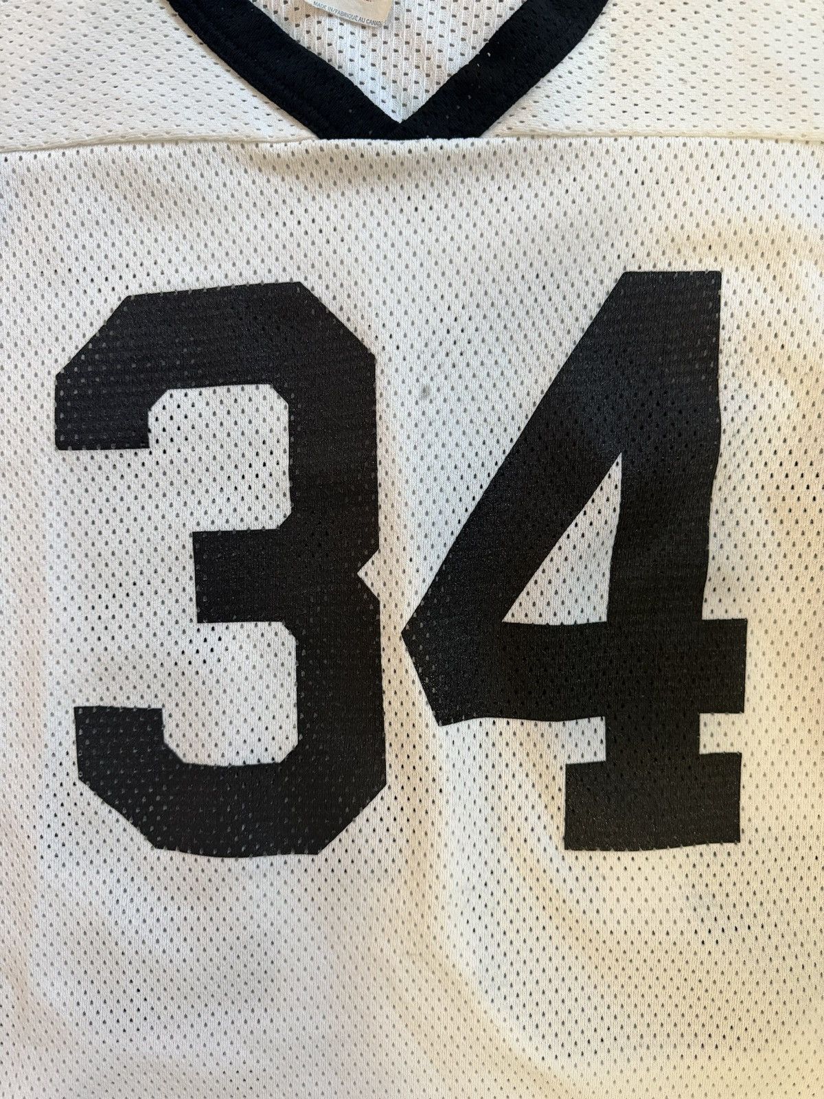 Other Mesh White, Black & Red Baggy Athletic Knit Football Jersey Size US XL / EU 56 / 4 - 4 Thumbnail