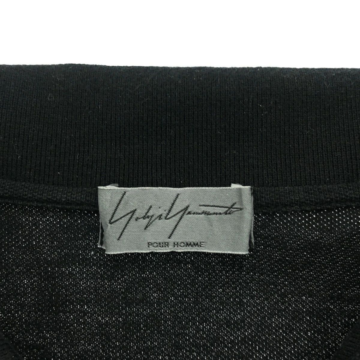 Yohji Yamamoto YOHJI YAMAMOTO POUR HOMME/Signature Logo Polo Shirt Size US L / EU 52-54 / 3 - 3 Thumbnail