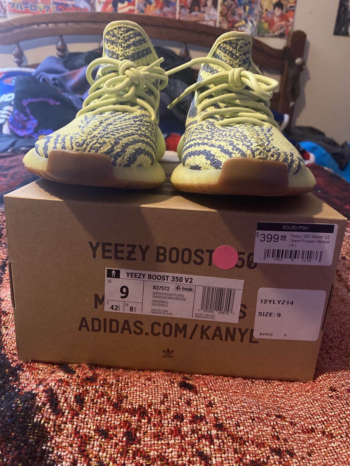 Adidas × Yeezy Yezzy 350 v2 frozen yellow’s Size US 9 / EU 42 - 7 Thumbnail