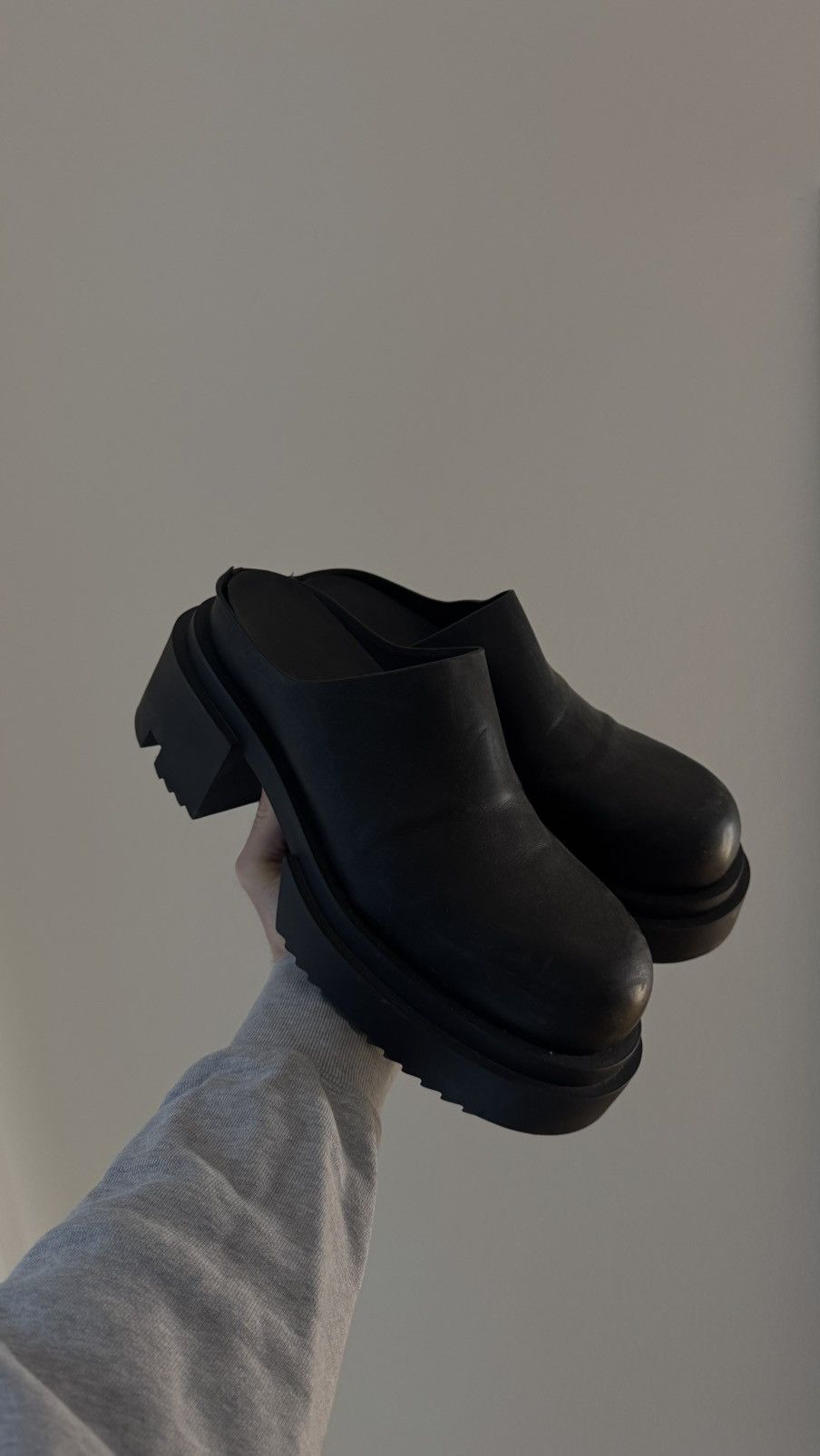 Rick Owens Rick Owens Bogun Slide Mules - Black Size US 12 / EU 45 - 3 Thumbnail