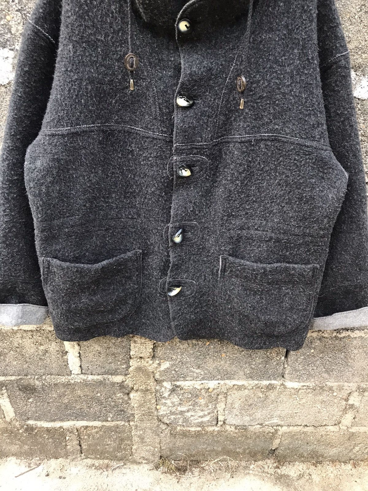 BARNS OUTFITTERS × Gloverall 🌟Gloverall Wool Hoodies Barn Coat Jacket Size US M / EU 48-50 / 2 - 4 Thumbnail