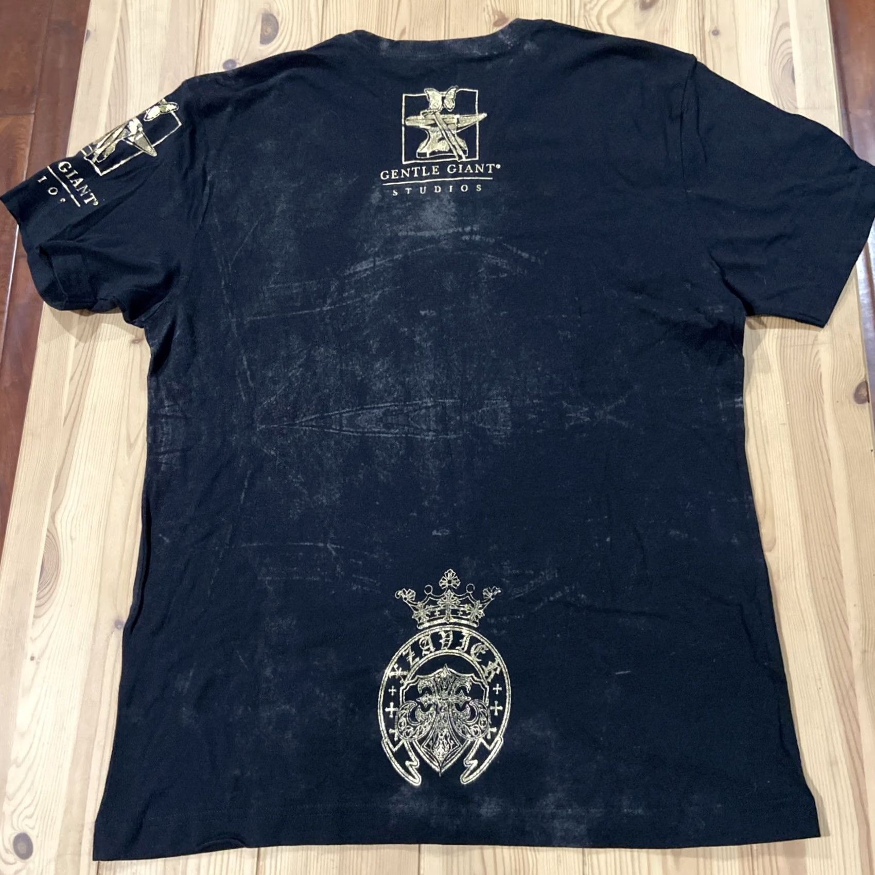 Lee Xzavier AXR T-Shirt Legen d Men M Black Cotton Crew Neck Short Sleeve Relaxed Fit Legend Metal Stan Lee G Size US M / EU 48-50 / 2 - 7 Thumbnail