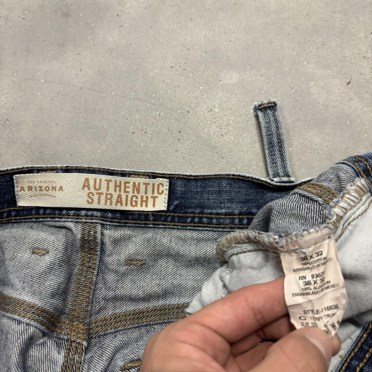 Japanese Brand × Vintage Crazy Vintage Y2K/2000s Baggy Grunge Dark Wash Denim Jeans! Size US 38 / EU 54 - 8 Thumbnail