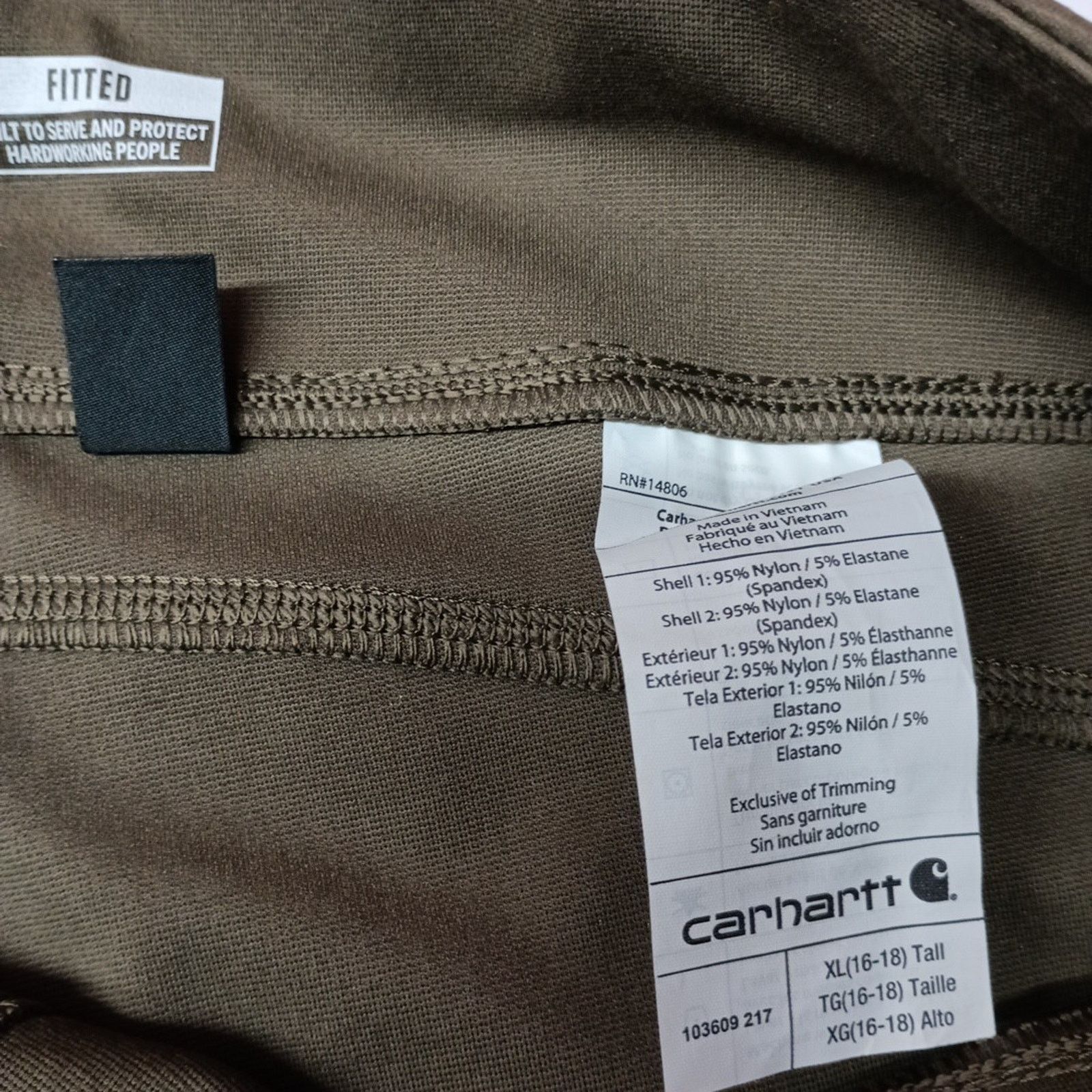Carhartt Carhartt Women’s Leggings Lightweight Utility Size XLT Green Size 36" / US 14 / IT 50 - 5 Thumbnail