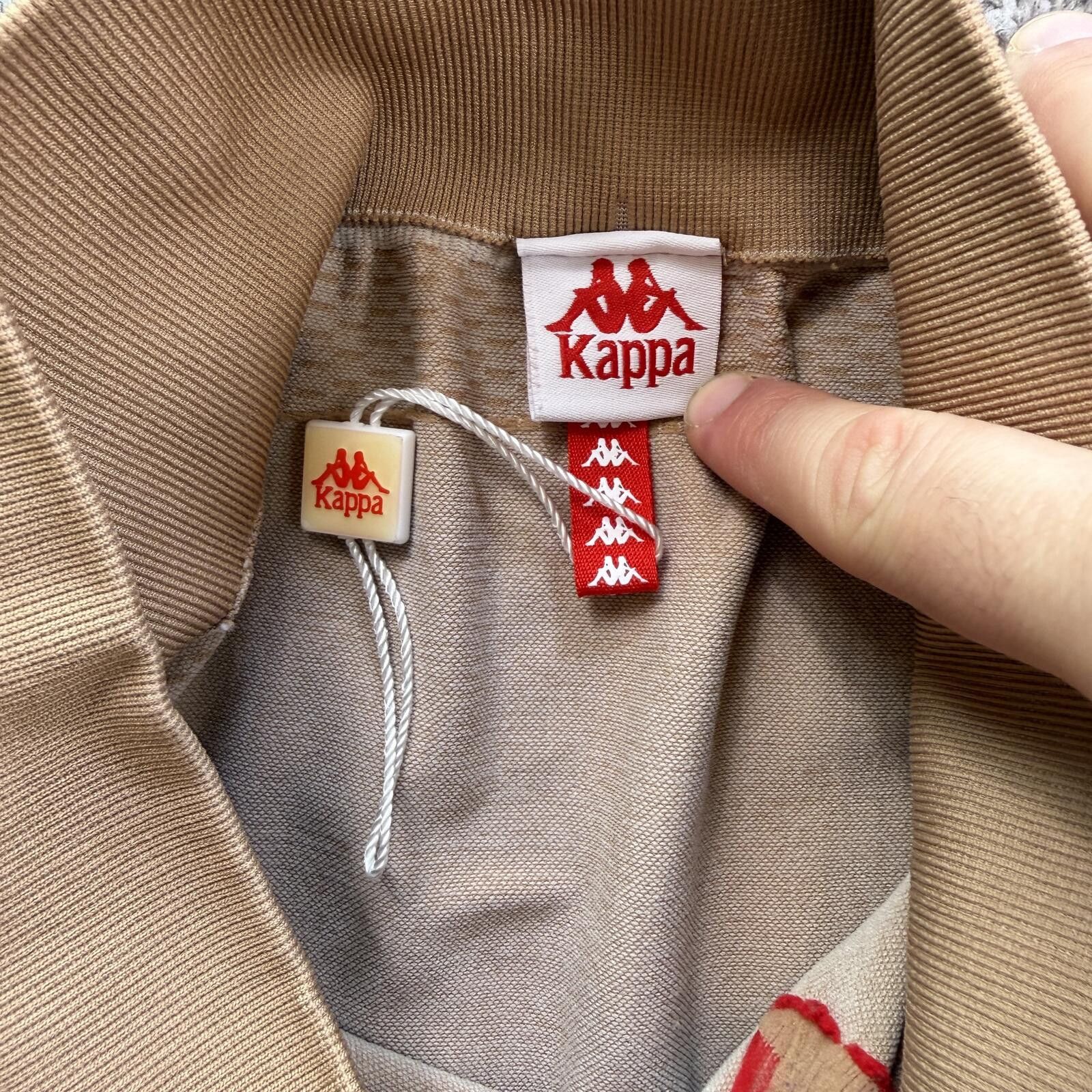 Kappa Kappa Leggings Womens Small-Medium Tan Beige Athletic Y2K Size 28" / US 6 / IT 42 - 5 Thumbnail