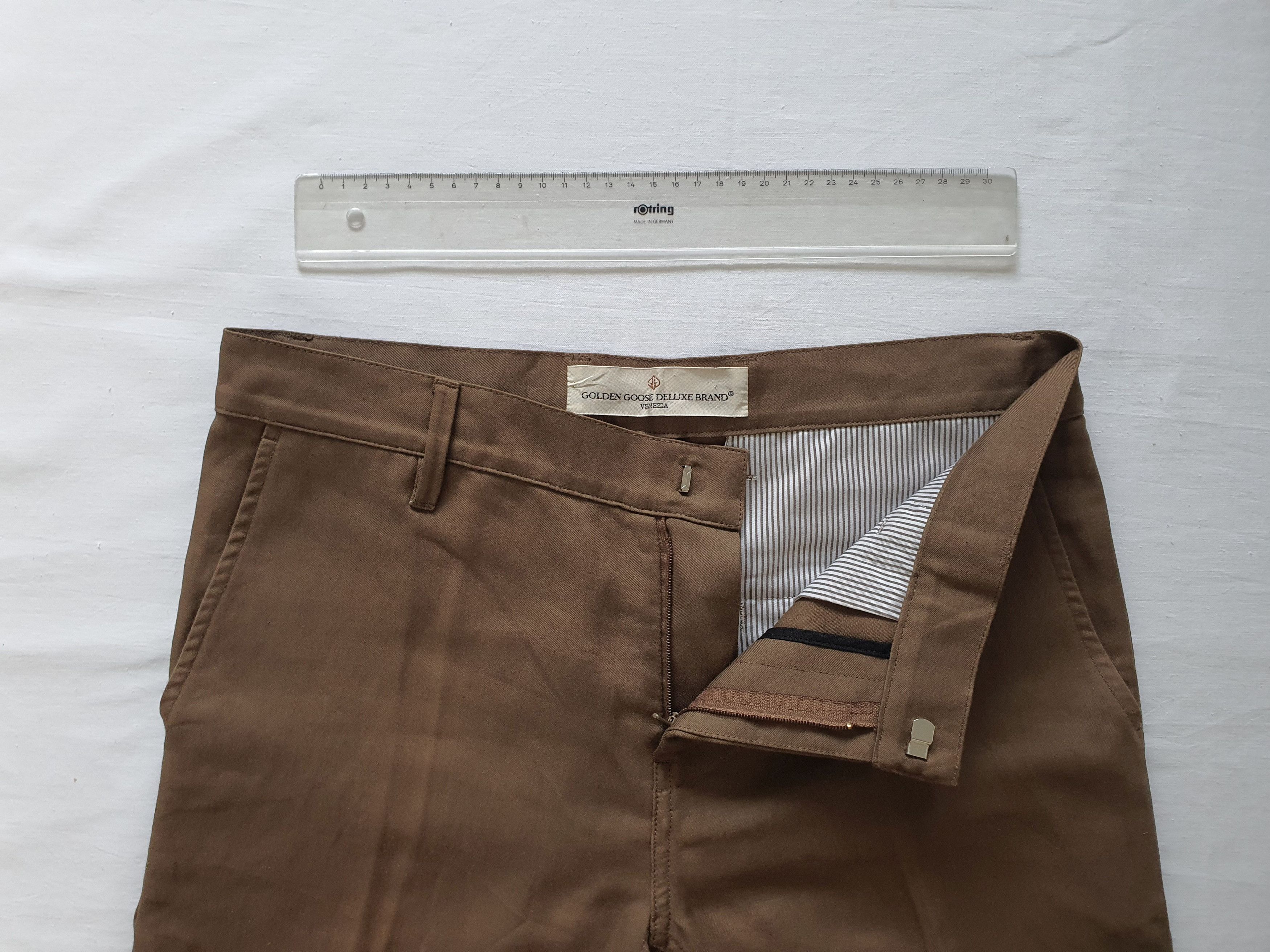 Golden Goose Deluxe Brand Venezia - Classic Chinos Trousers - Silk Size US 29 - 4 Thumbnail