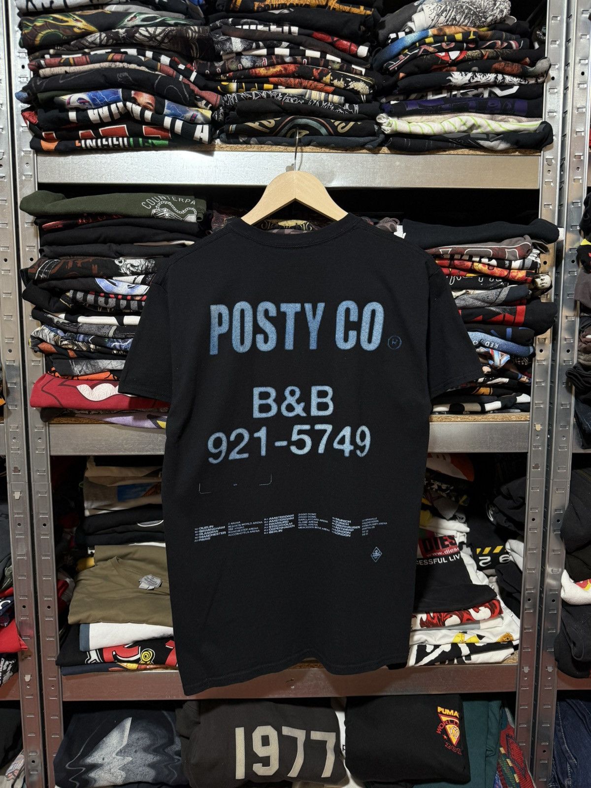 Band Tees Post Malone tour posty co b&b Rap T-Shirt Y2K Hype Size US S / EU 44-46 / 1 - 2 Thumbnail