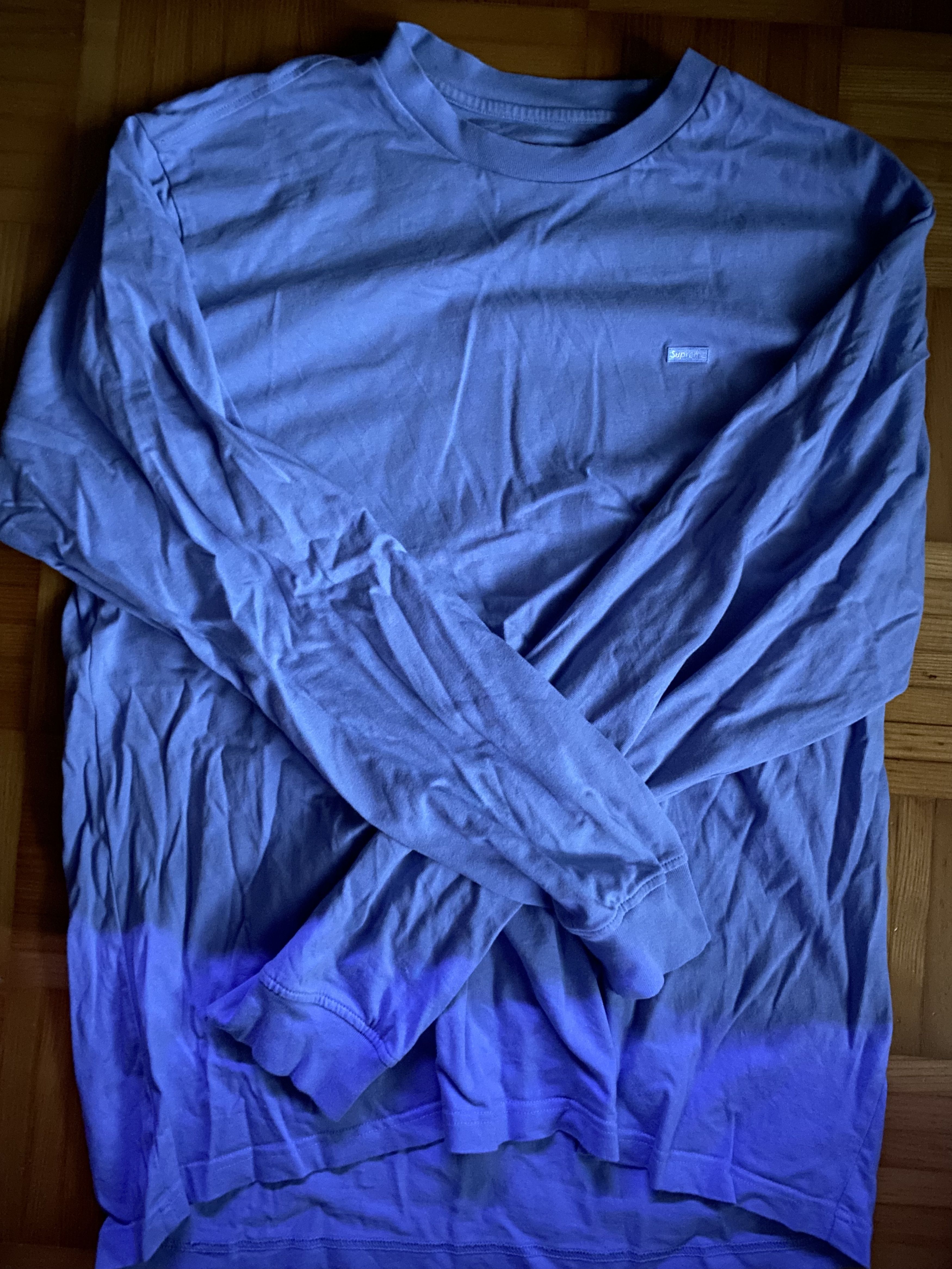 Supreme Supreme Small Box L/S Lavender Blue Size US L / EU 52-54 / 3 - 5 Thumbnail