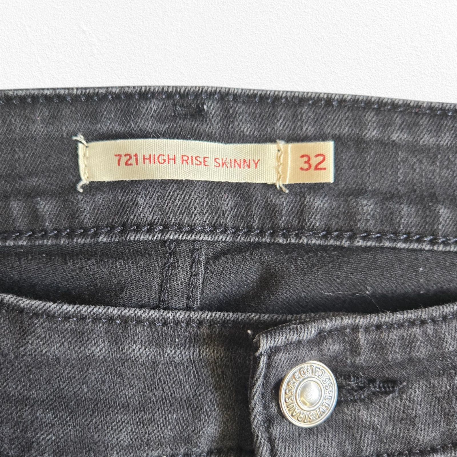 Levi's Levi's 721 Skinny Charcoal Gray High Waisted Jeans Size 32 Size 32" / US 10 / IT 46 - 5 Thumbnail