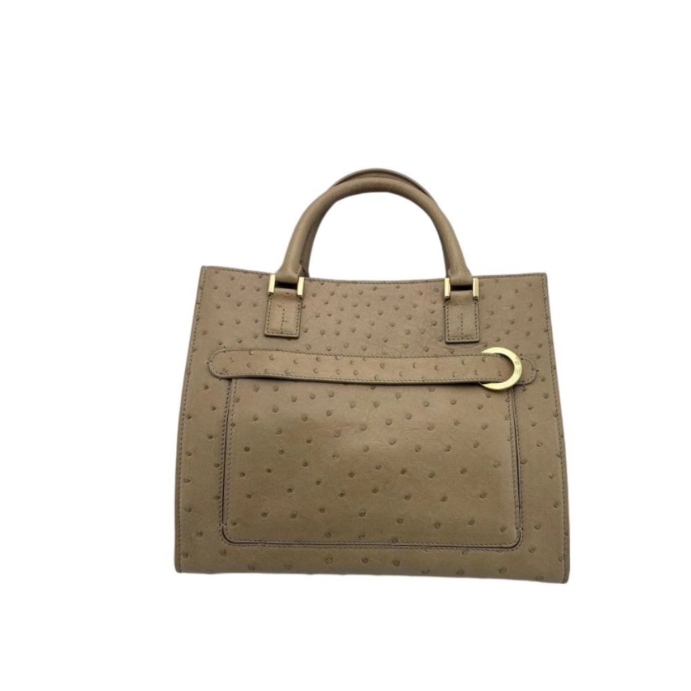 Loro Piana Loro Piana Ostrich Embossed Handle Bag One Size Size ONE SIZE - 1 Thumbnail