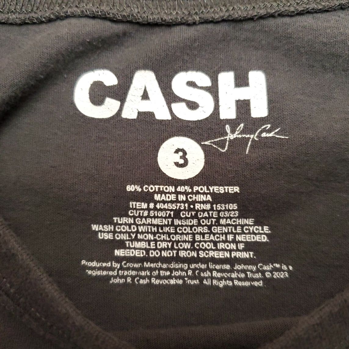 Vintage VINTAGE Johnny Cash Shirt Women 3 Gray Music Iconic Country Western Star 100% Cotton TEE Size XXL / US 16-18 / IT 52-54 - 3 Thumbnail