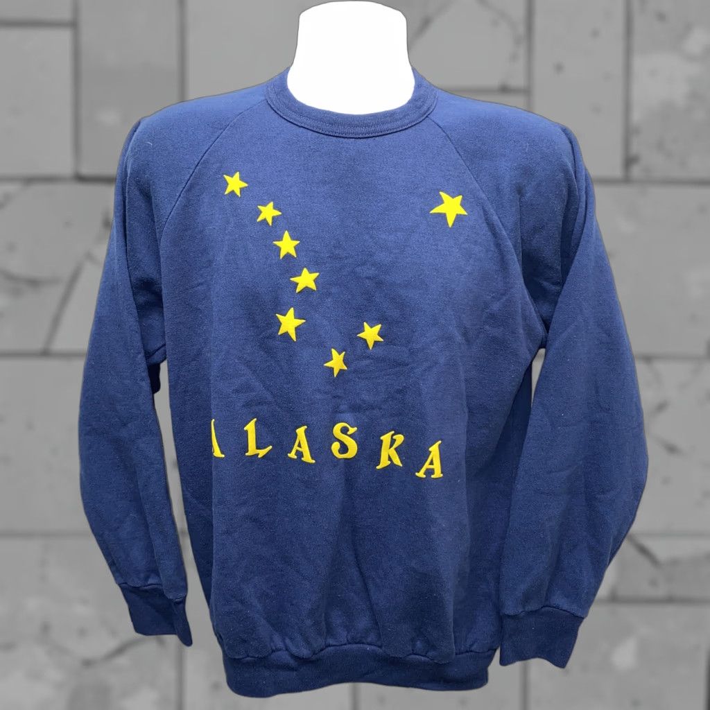 Vintage Alore Sweatshirt Mens Blue USA Made Cotton Blend Alaska Pullover Size L Size US L / EU 52-54 / 3 - 1 Thumbnail