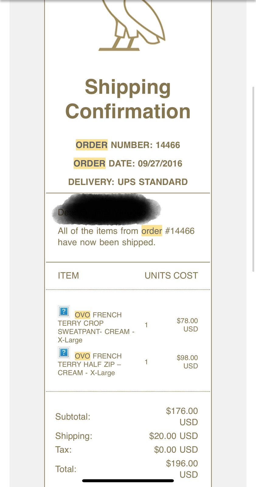 October's Very Own OVO FRENCH TERRY CROP SWEATPANT - X-Large (Summer 2016) Size US 38 / EU 54 - 3 Thumbnail