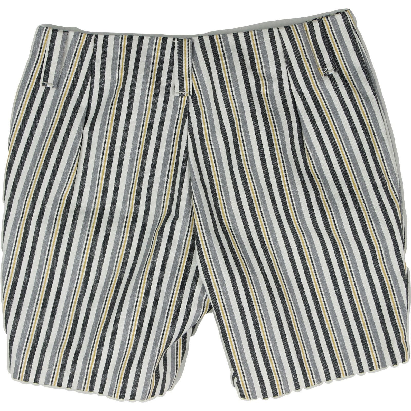 Vintage Vintage High Waist Striped Shorts Boho Chic Size US 29 - 2 Thumbnail