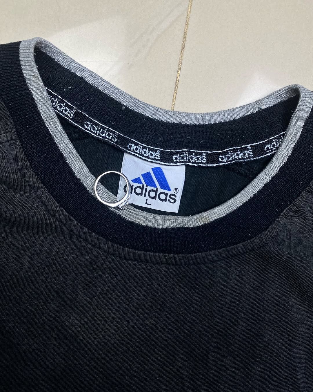 Adidas Vintage Adidas 3Stripe faded tees Size US XL / EU 56 / 4 - 5 Thumbnail