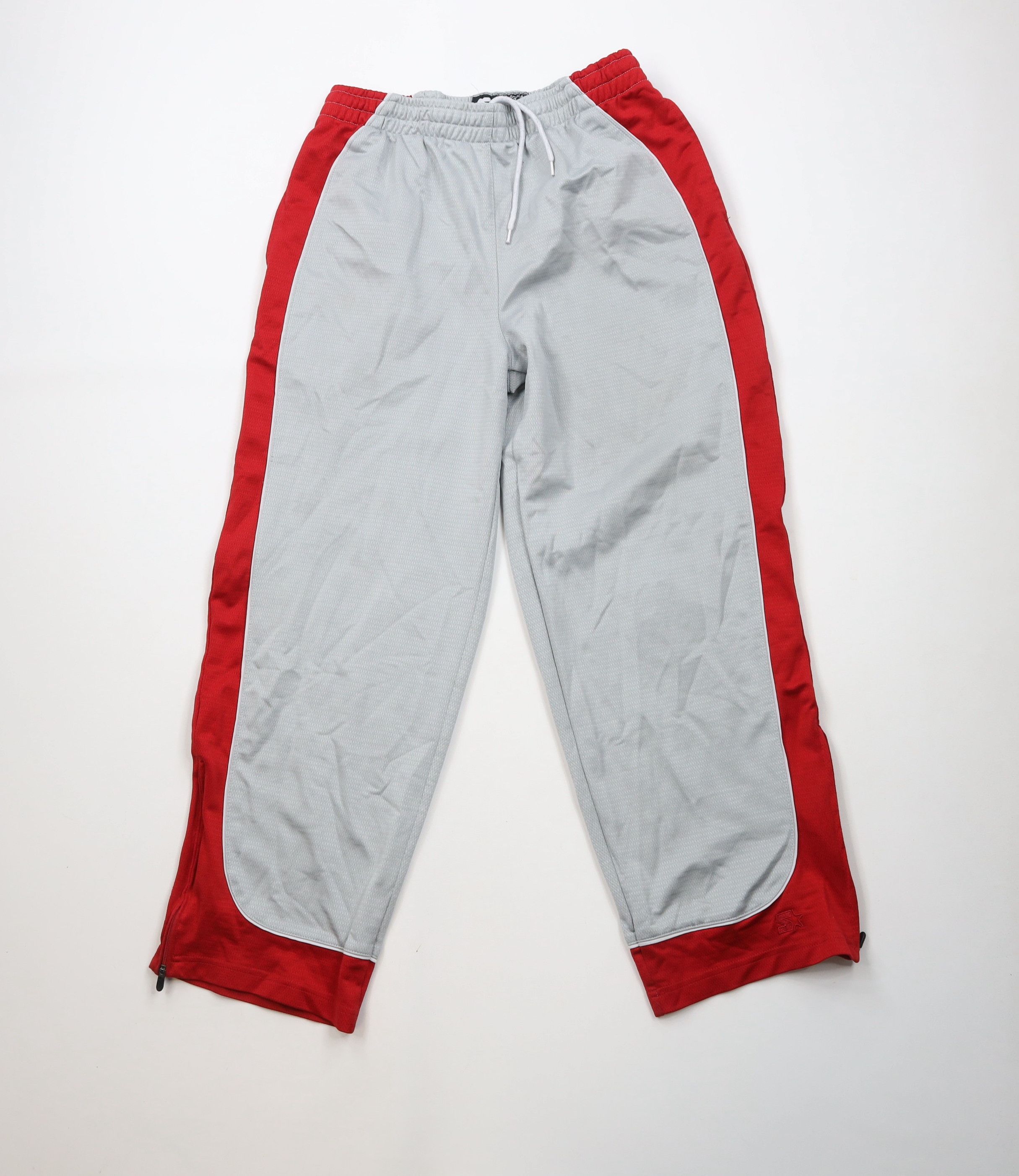 Starter × Vintage Vintage 90s Starter Knit Wide Leg Sweatpants Pants Gray Size US 36 / EU 52 - 1 Thumbnail