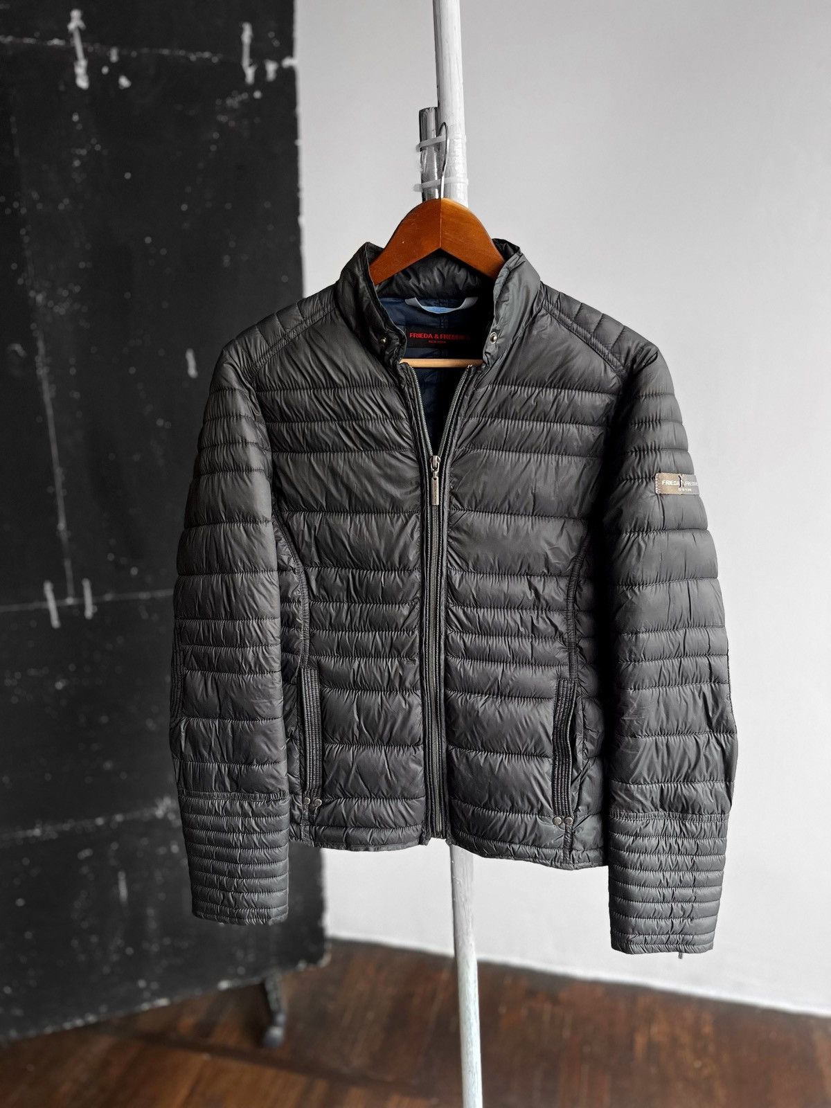 Designer × Other Frieda & Freddies New York Womens Gray Padded Quilted Jacket Size M / US 6-8 / IT 42-44 - 1 Thumbnail