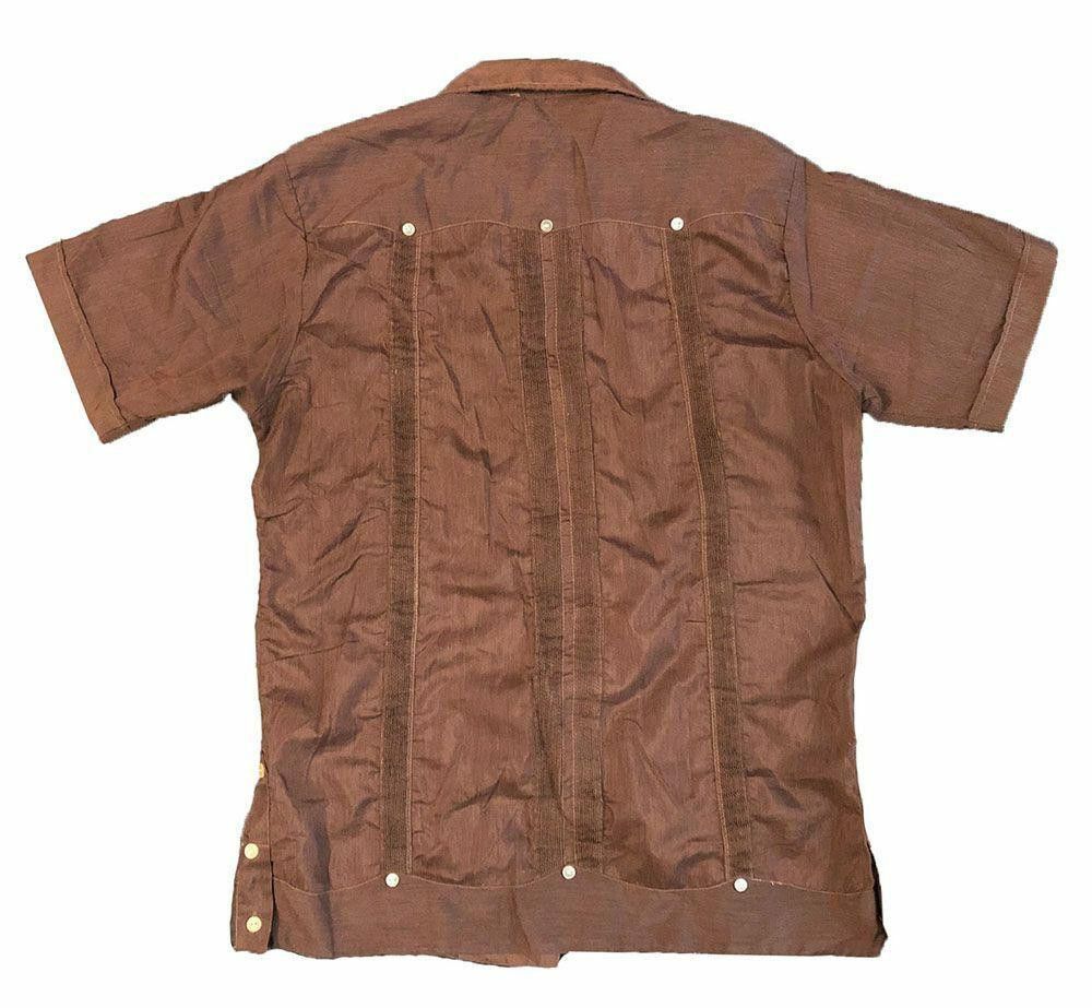 Designer Pre Owned Brown Hand Made Men´S Shirt M Size US M / EU 48-50 / 2 - 2 Thumbnail