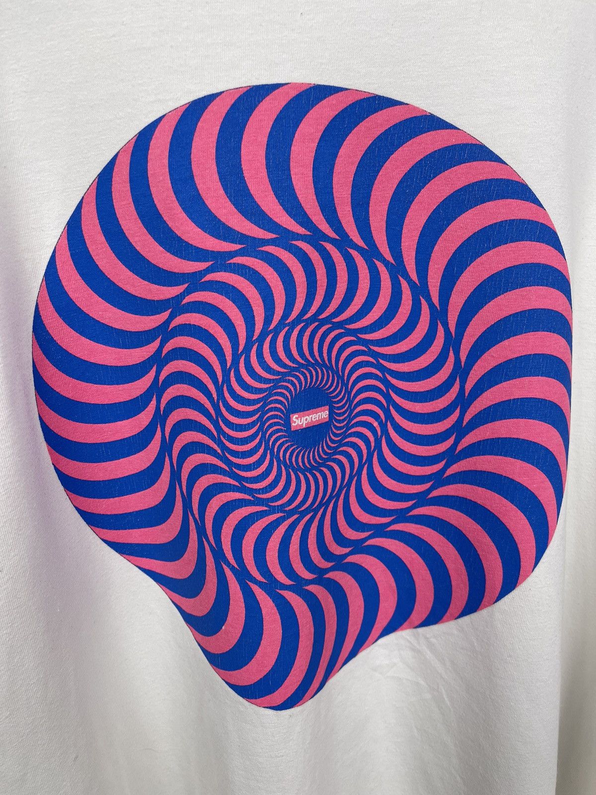 Supreme Supreme Spitfire Classic Swirl Tee Made in USA White Size XL Size US XL / EU 56 / 4 - 3 Thumbnail