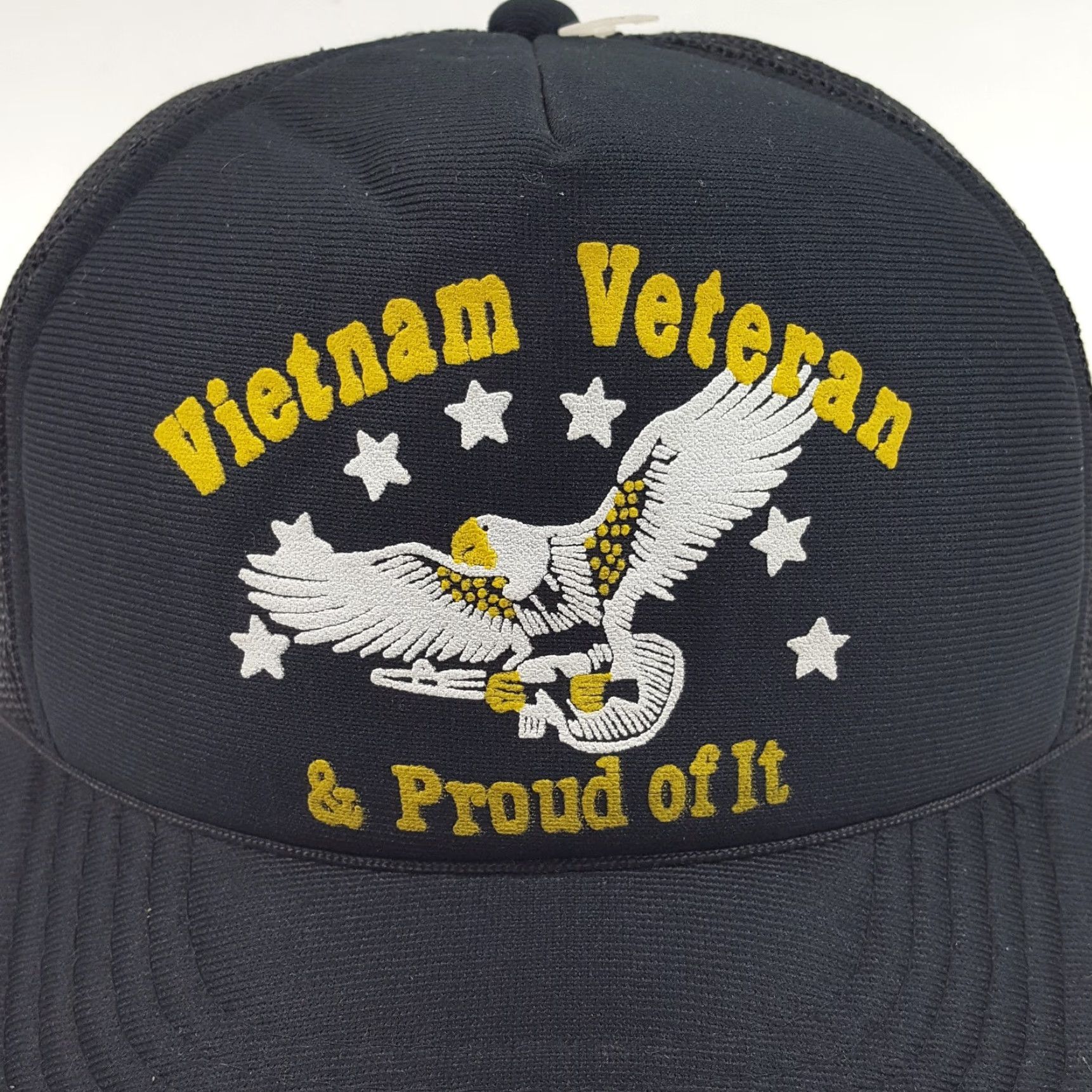 Vintage VINTAGE US ARMY Trucker Hat - Military Eagle Foam Adjustable Cap - One Size - Black - 90s/00s Era - Mens Size ONE SIZE - 2 Thumbnail