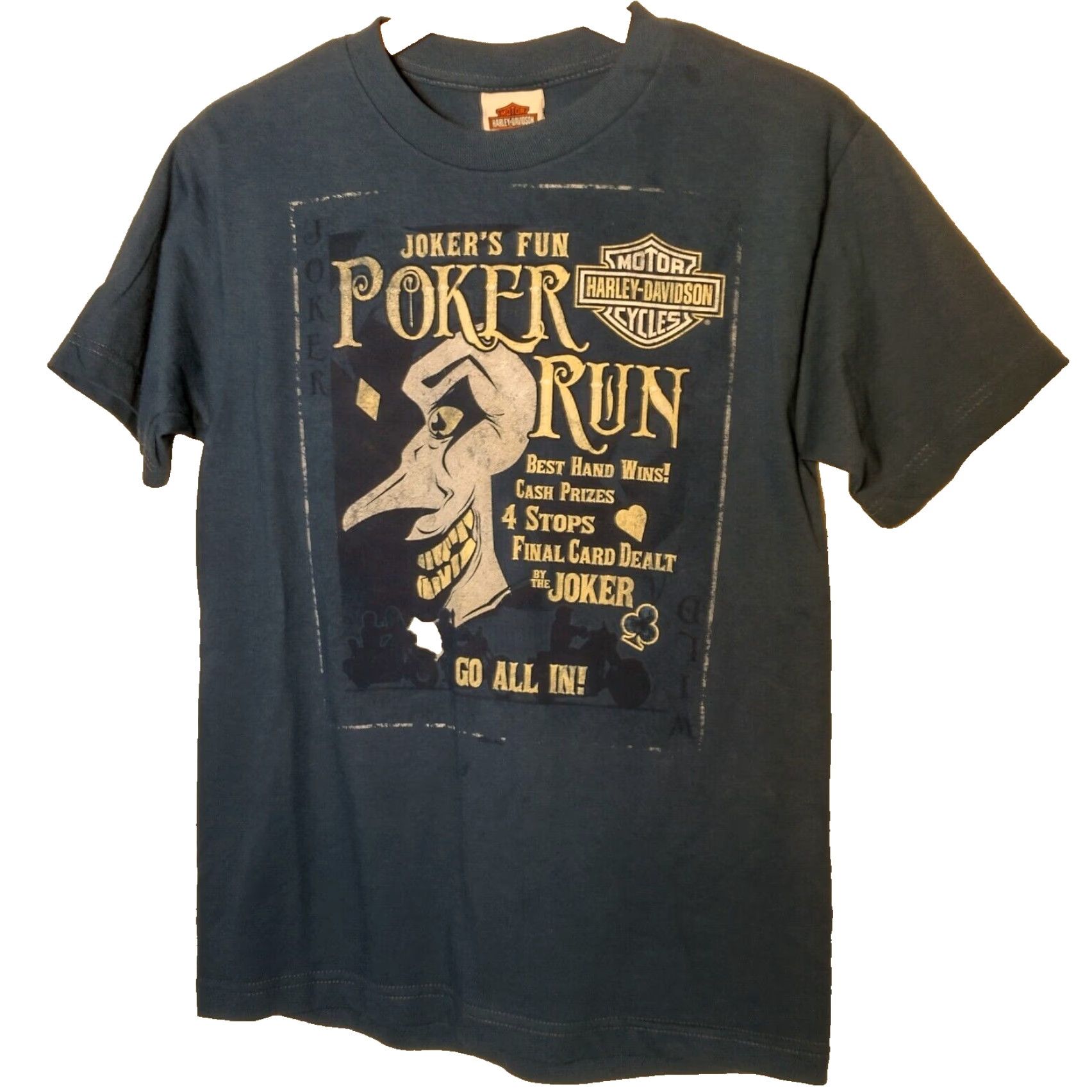Harley Davidson Harley-Davidson Batman Shirt Small Blue Mountaineer Joker Run Harley-Davidson T-Shirt Men Size US S / EU 44-46 / 1 - 2 Thumbnail
