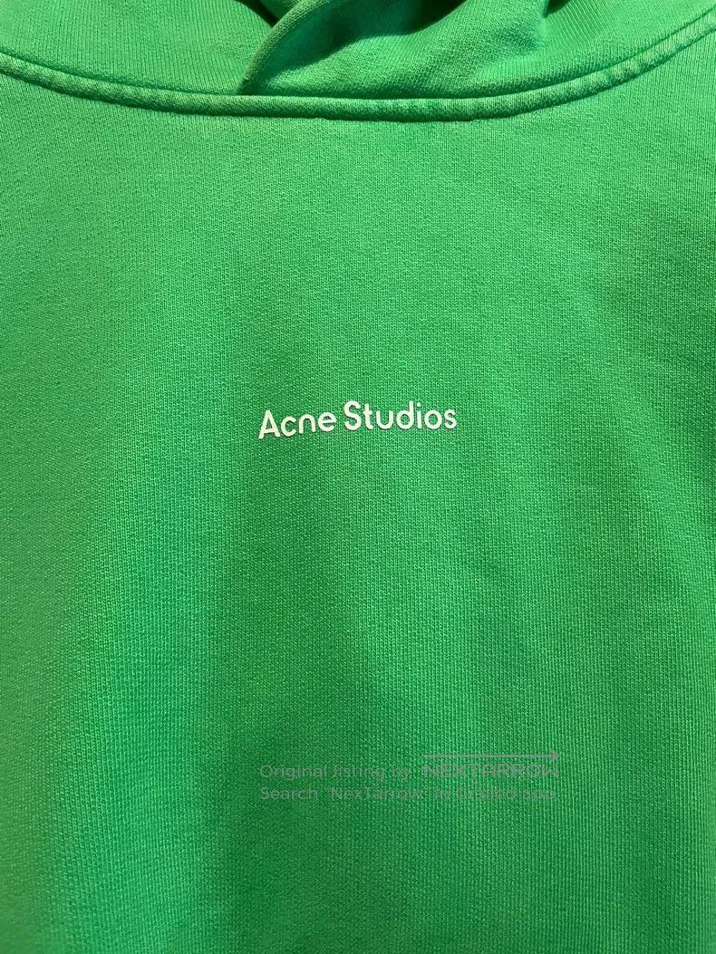Acne Studios Acne Studios Kelly green hooded pullover super oversized Size XS / US 0-2 / IT 36-38 - 2 Thumbnail