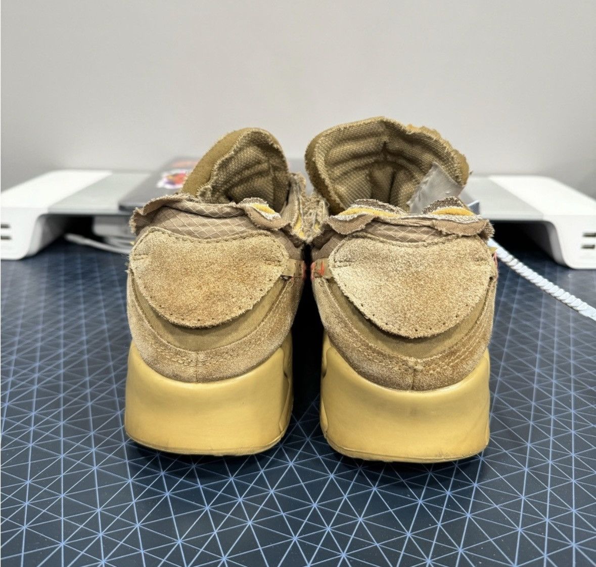 Nike × Off-White Off-White x Air Max 90 Desert Ore Size US 10.5 / EU 43-44 - 4 Thumbnail