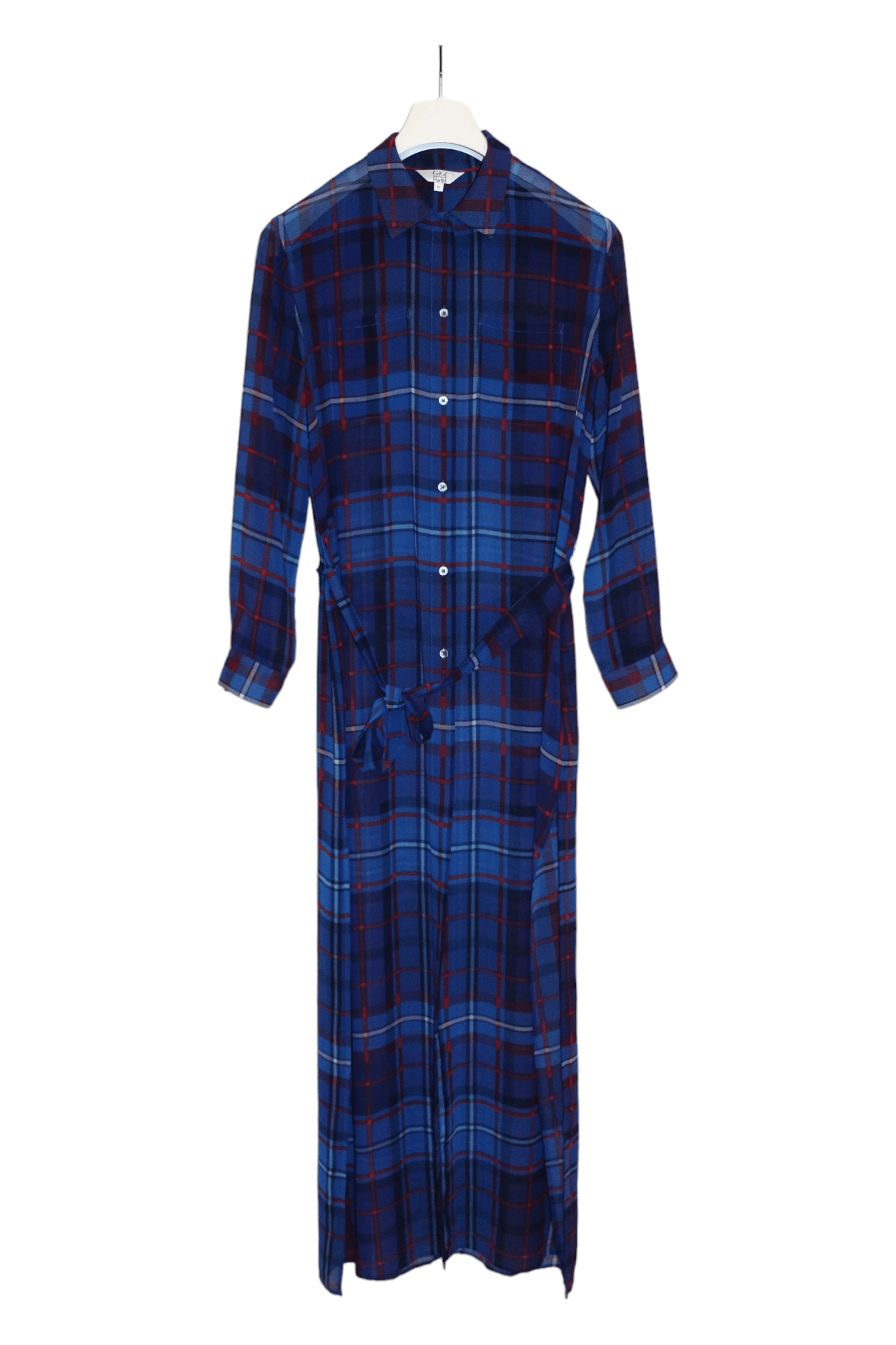 Tommy Hilfiger Gigi Hadid x Tommy Hilfiger Plaid Polyester Long Shirt Dress Size M / US 6-8 / IT 42-44 - 4 Thumbnail
