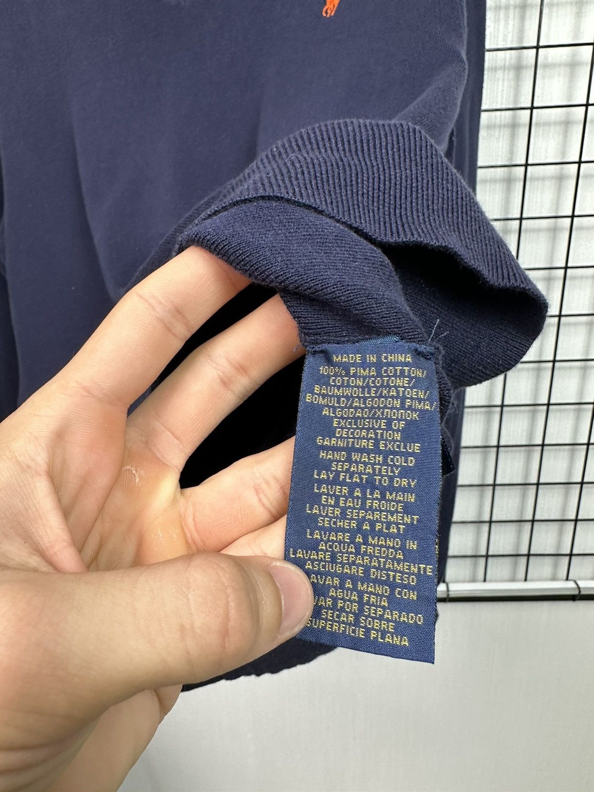 Polo Ralph Lauren × Ralph Lauren × Vintage Vintage Polo Ralph Lauren Orange Logo Men L Light Sweater Size US L / EU 52-54 / 3 - 8 Thumbnail