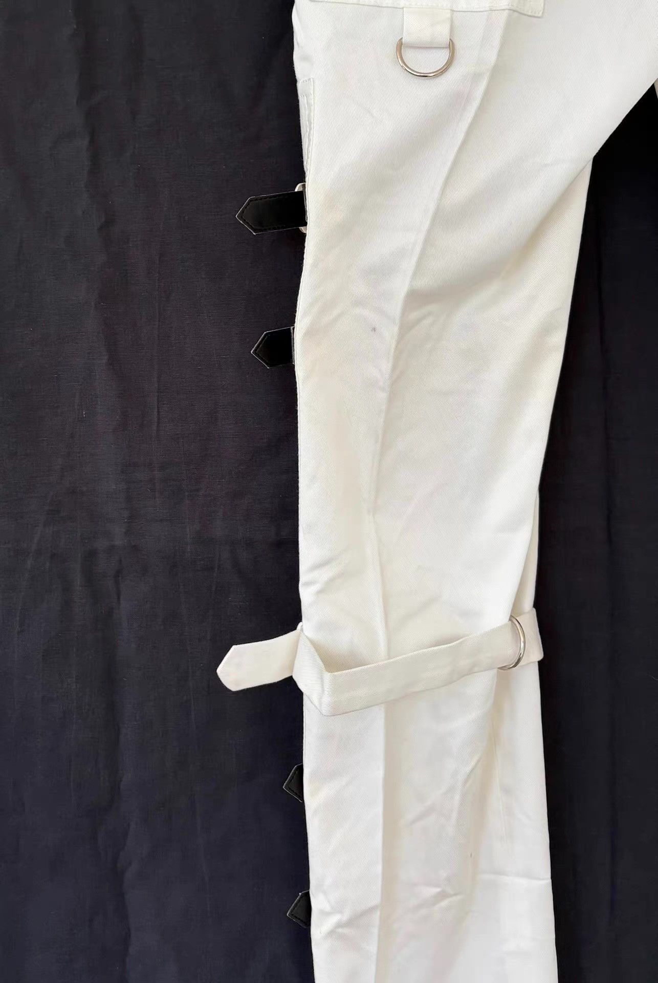 Dolce & Gabbana Dolce & Gabbana 2003SS Women's White Lace-Up Trousers Ｑ21 Size 40" / US 18 - 2 Thumbnail