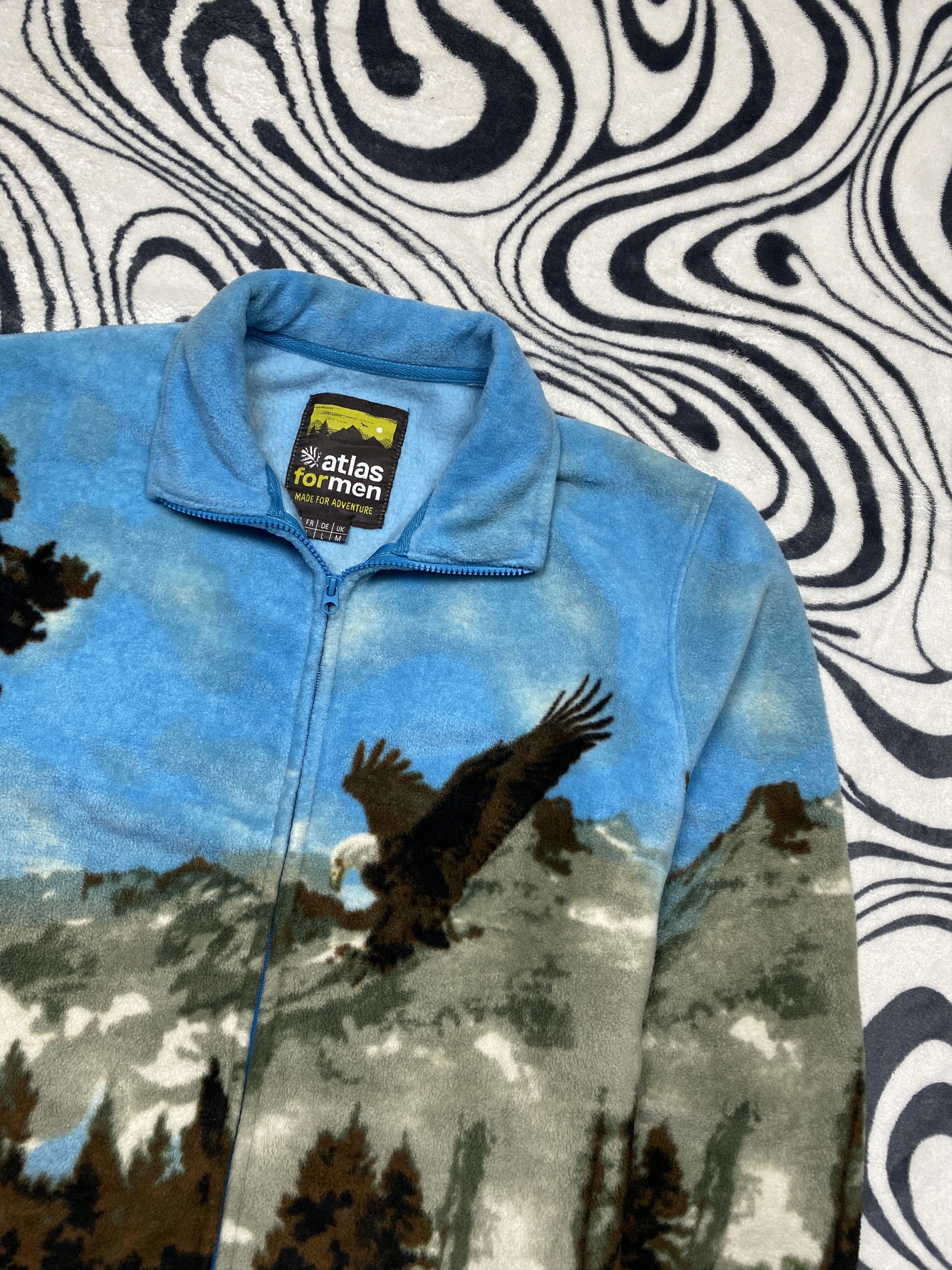 Vintage Vintage EAGLE Animal Print Fleece Jacket Size US L / EU 52-54 / 3 - 2 Thumbnail