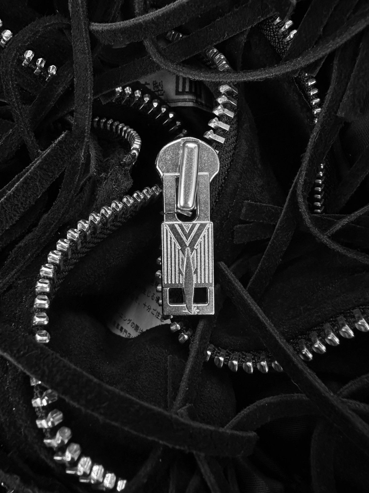 Blackmeans AW22 Blackmeans ‘Fringe’ Black Suede Western Biker Jacket Size US M / EU 48-50 / 2 - 2 Thumbnail
