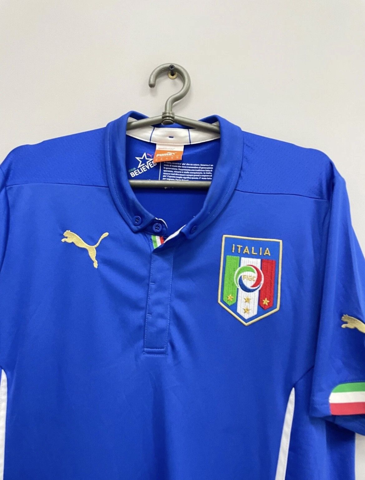 Puma ITALY 2014/2015 HOME SHIRT FOOTBALL SOCCER JERSEY PUMA Size US M / EU 48-50 / 2 - 2 Thumbnail