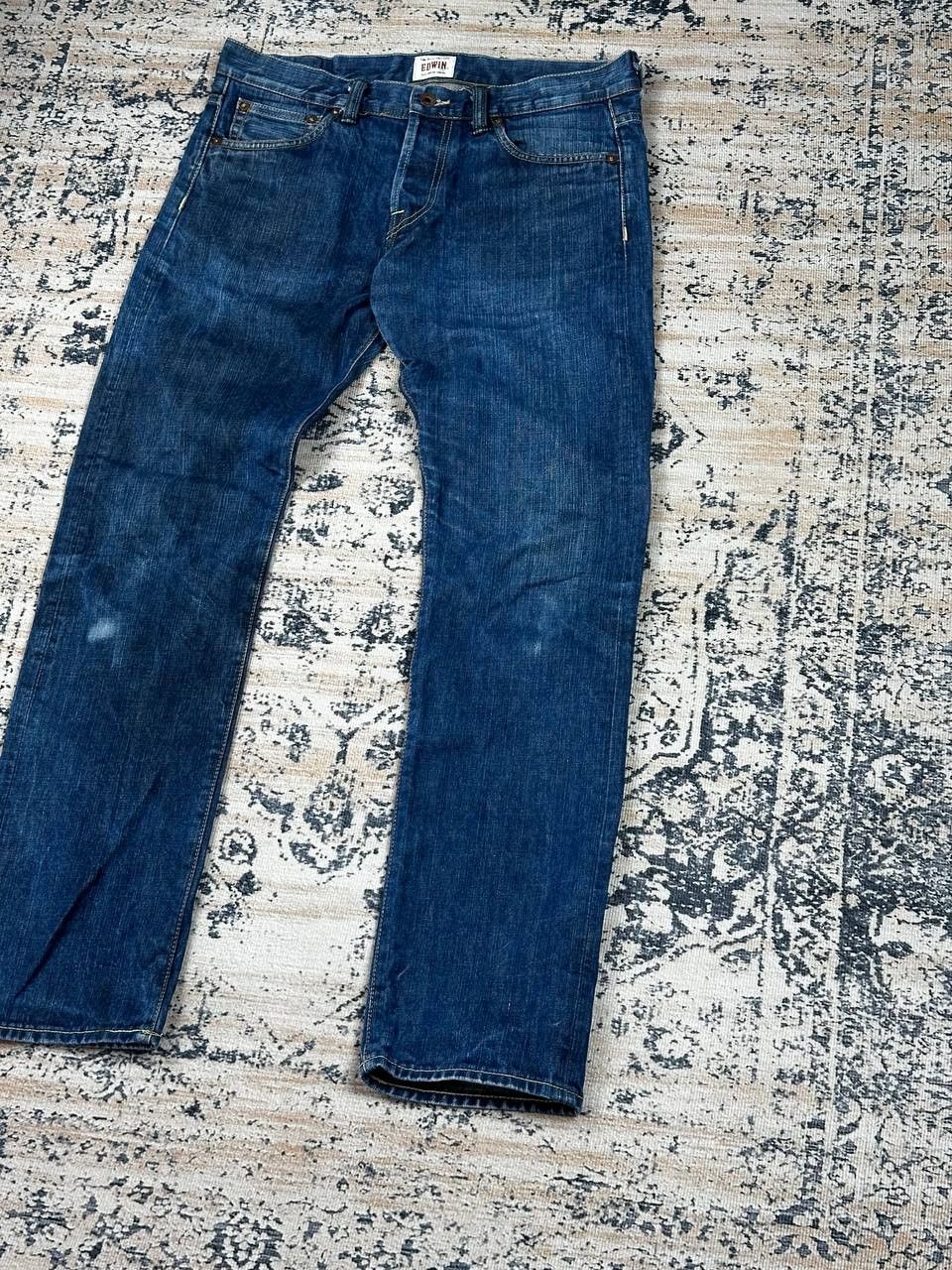 Edwin VINTAGE EDWIN Raw Denim Blue Made In Japan Jeans Size US 32 / EU 48 - 2 Thumbnail