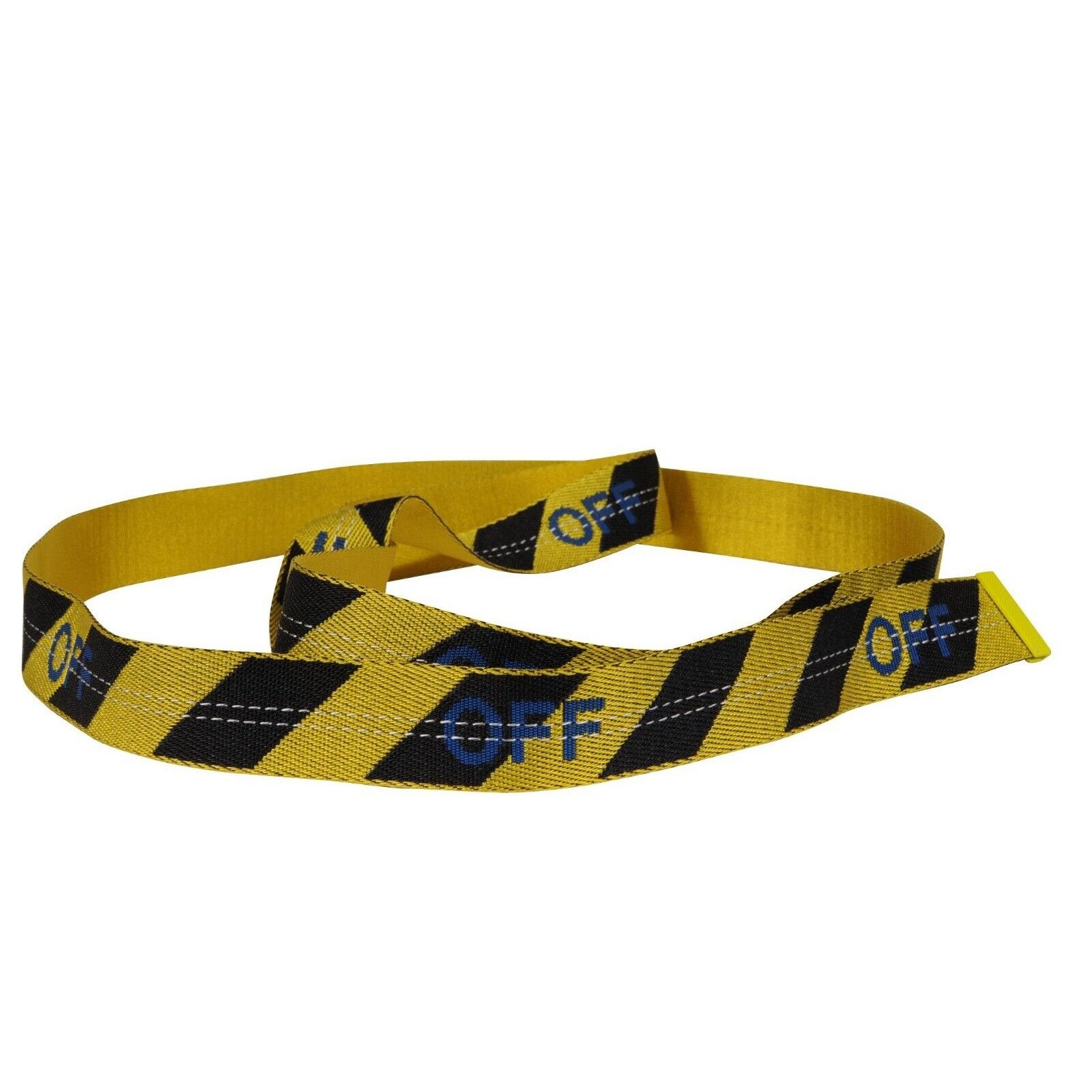 Off-White Industrial Belt One Size Yellow Black Tape Logo Size ONE SIZE - 6 Thumbnail