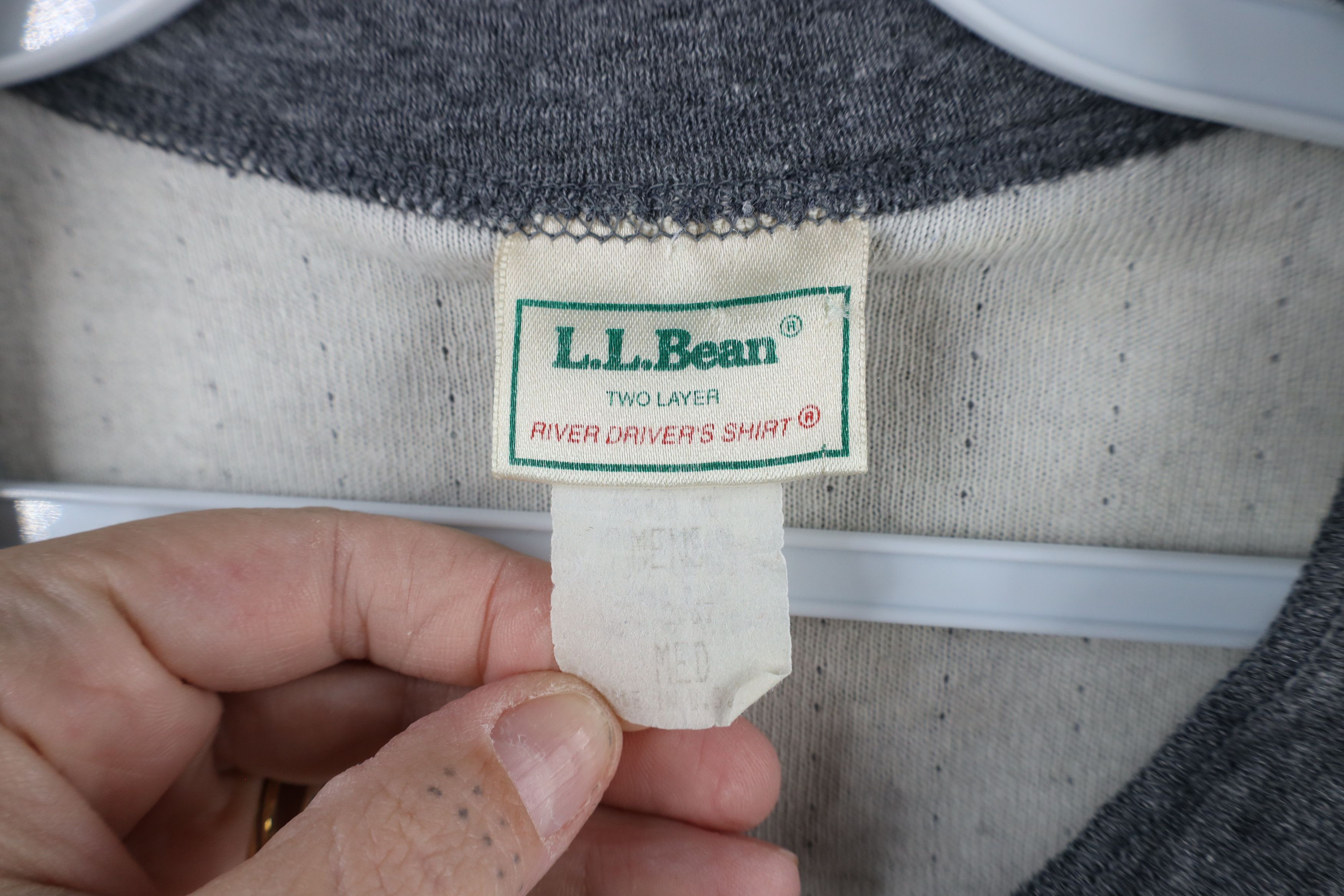L.L. Bean × Vintage Vintage 90s LL Bean Blend Long Sleeve Henley T-Shirt USA Size US M / EU 48-50 / 2 - 4 Thumbnail
