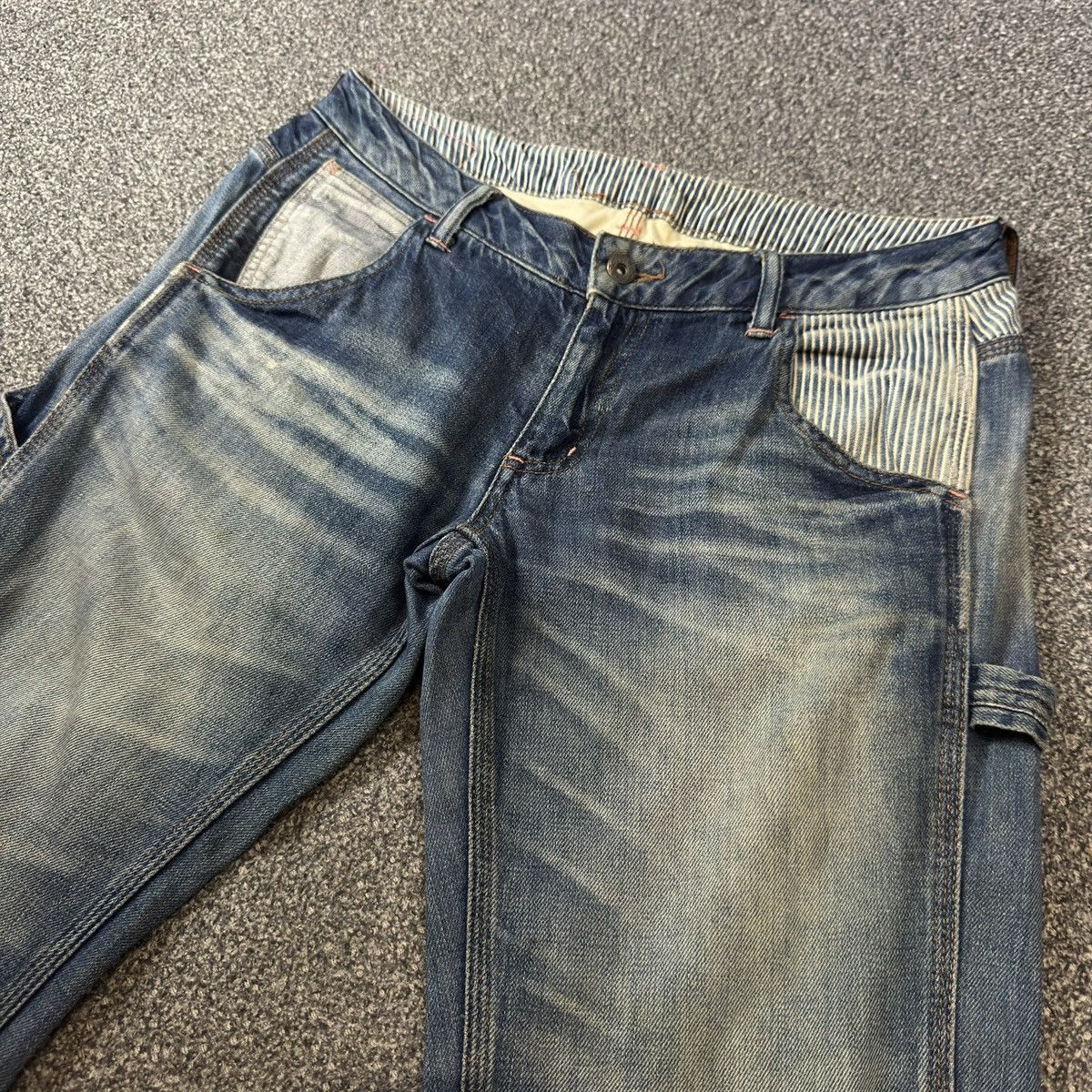 14th Addiction Japanese Vintage 90s HR Market Dungaree Pants Streetwear Size US 32 / EU 48 - 4 Thumbnail