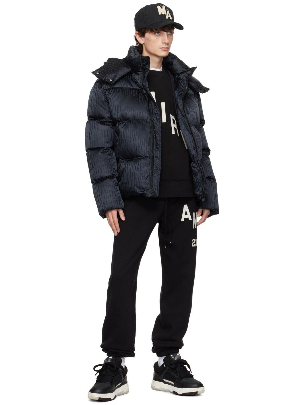 Amiri o1y0525 Logo Jogger & Sweatpant in Black Size US 30 / EU 46 - 4 Thumbnail