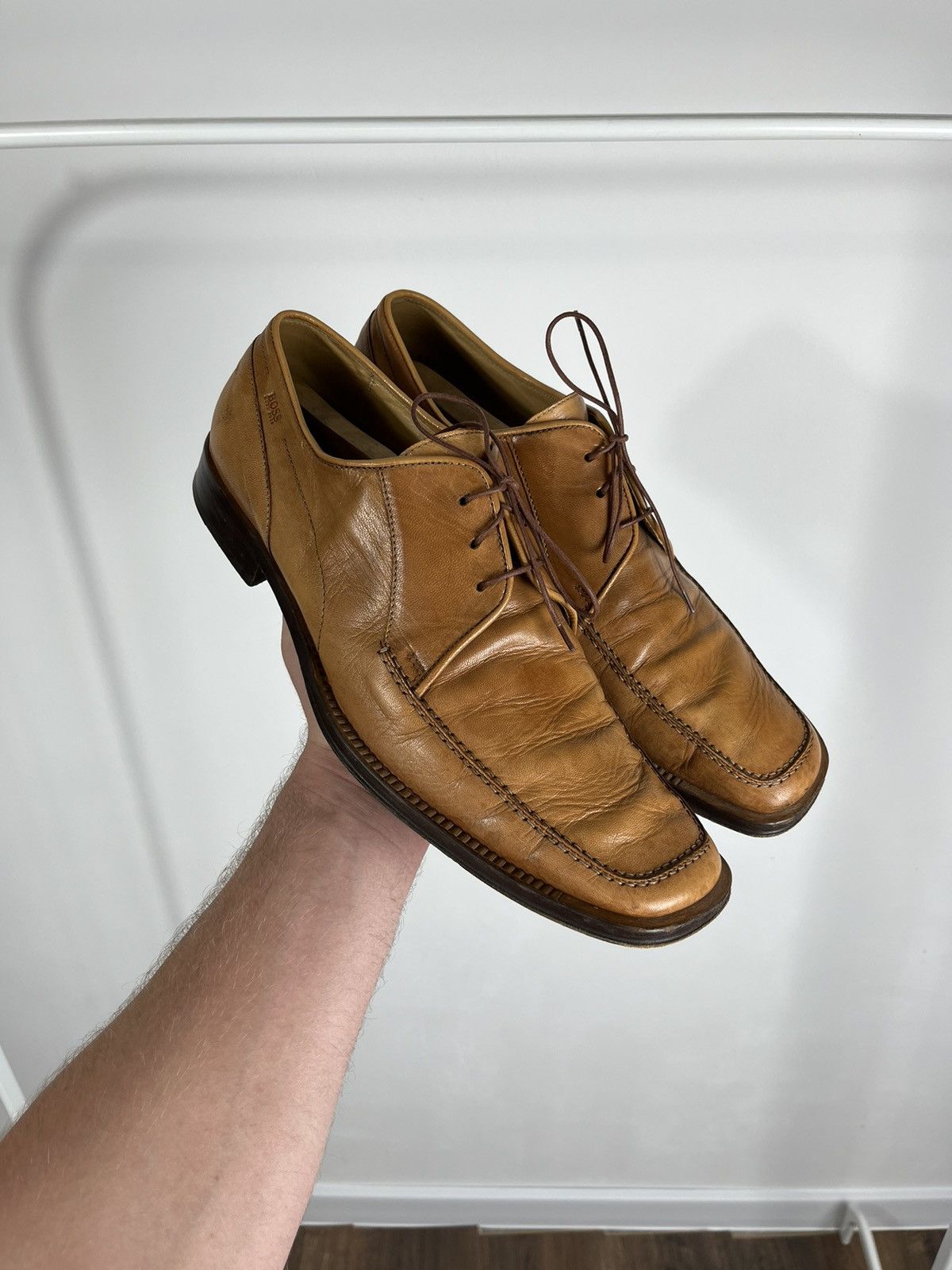 Hugo Boss × Leather × Vintage Vintage Brown Boots Classic Leather Classy Casual Shoes Size US 10 / EU 43 - 1 Thumbnail