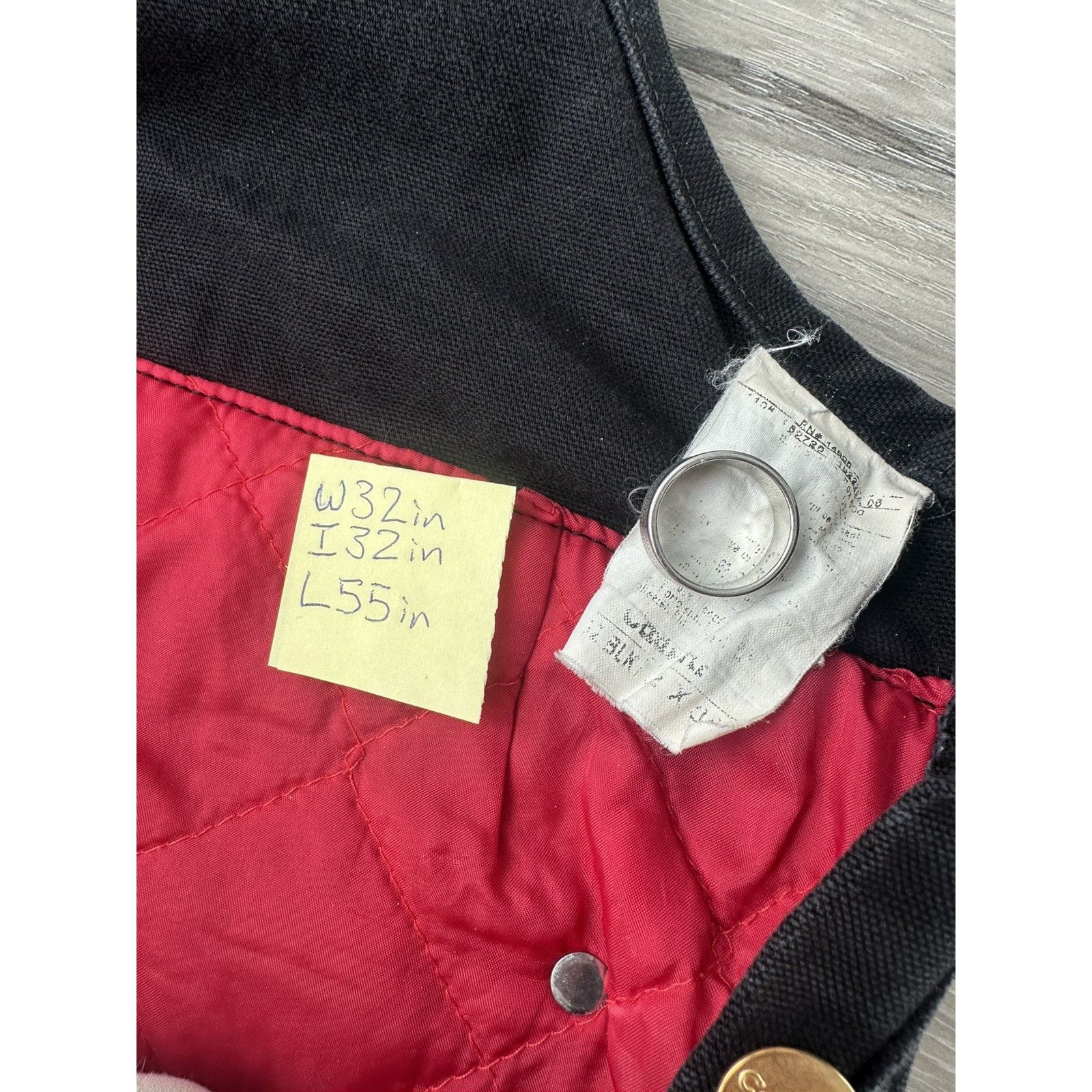 Carhartt VTG Carhartt Insulated Double Knee Overalls Mens 32x32 Black Size US L / EU 52-54 / 3 - 10 Thumbnail