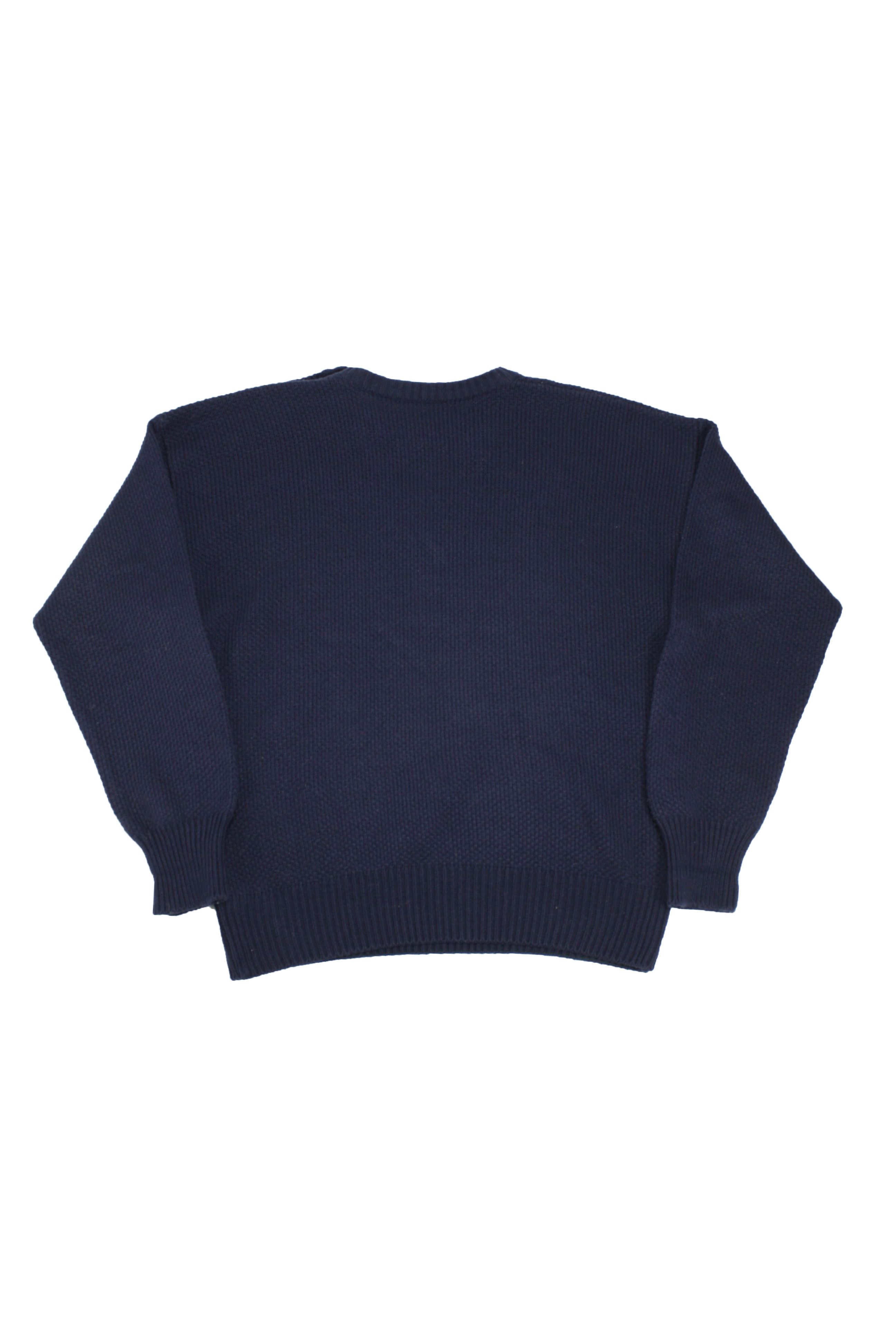 Burberry × Vintage Burberrys 90s Vintage Sailor Naval Knitted Pullover Sweater Size L / US 10 / IT 46 - 7 Thumbnail