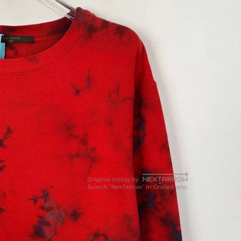 Louis Vuitton Louis Vuitton Red Tie-Dye Sweatshirt. Size US M / EU 48-50 / 2 - 3 Thumbnail