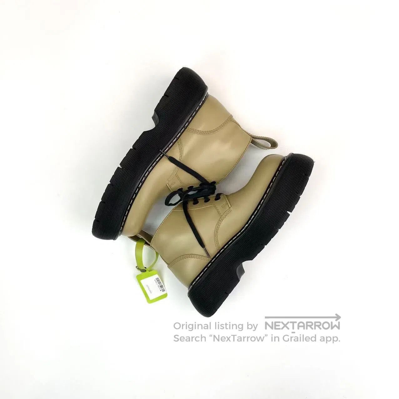 Bottega Veneta Bottega Veneta Avocado-colored Martin boots| Size US 5.5 / IT 35.5 - 3 Thumbnail